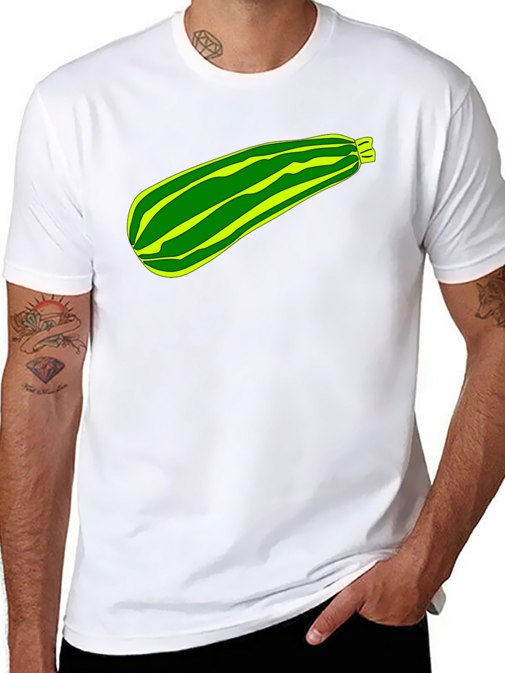 Zucchini Graphic Tee -  Unique Veggie Print