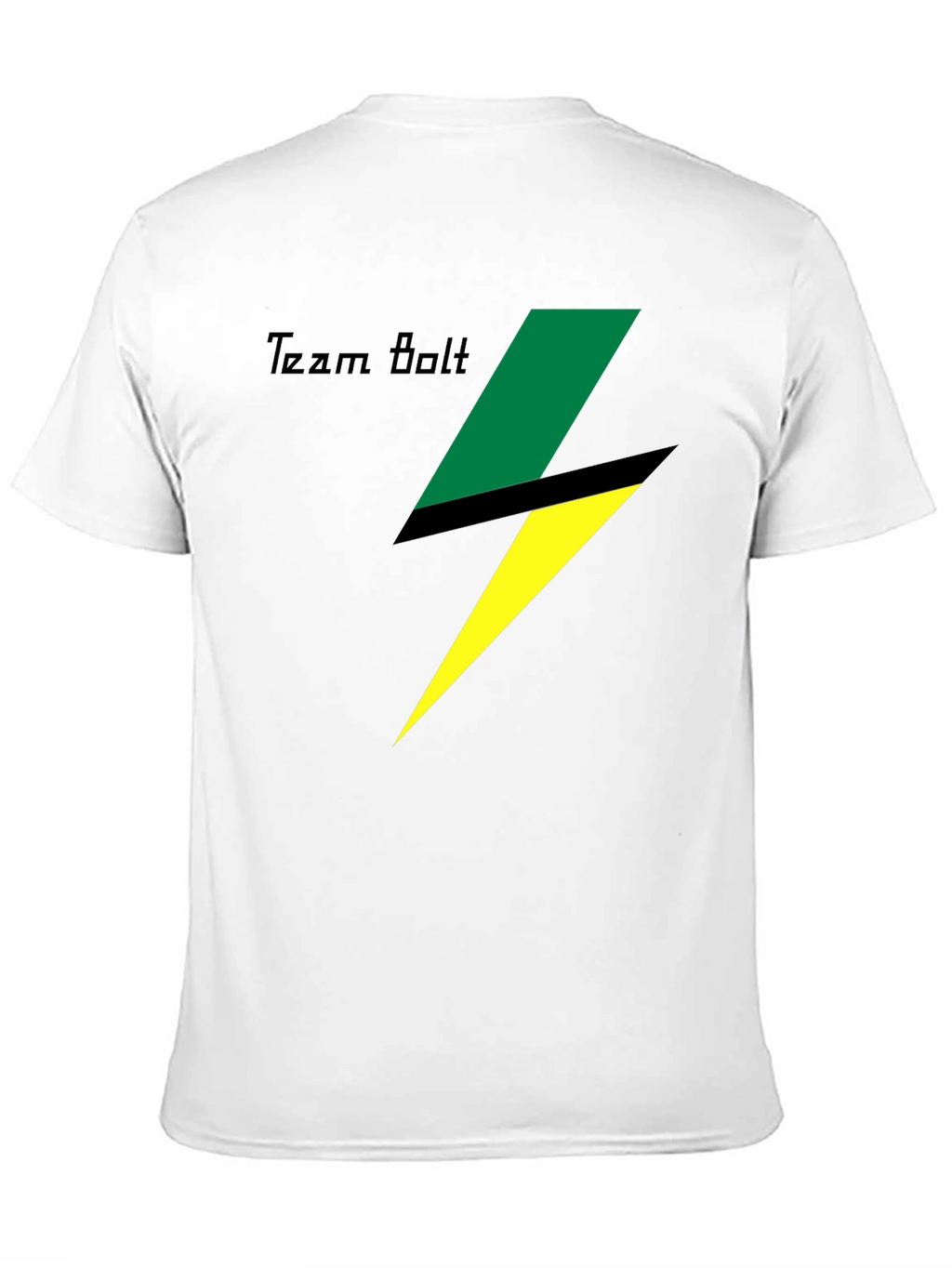 Team Bolt Graphic Tee - Black Cotton T-Shirt