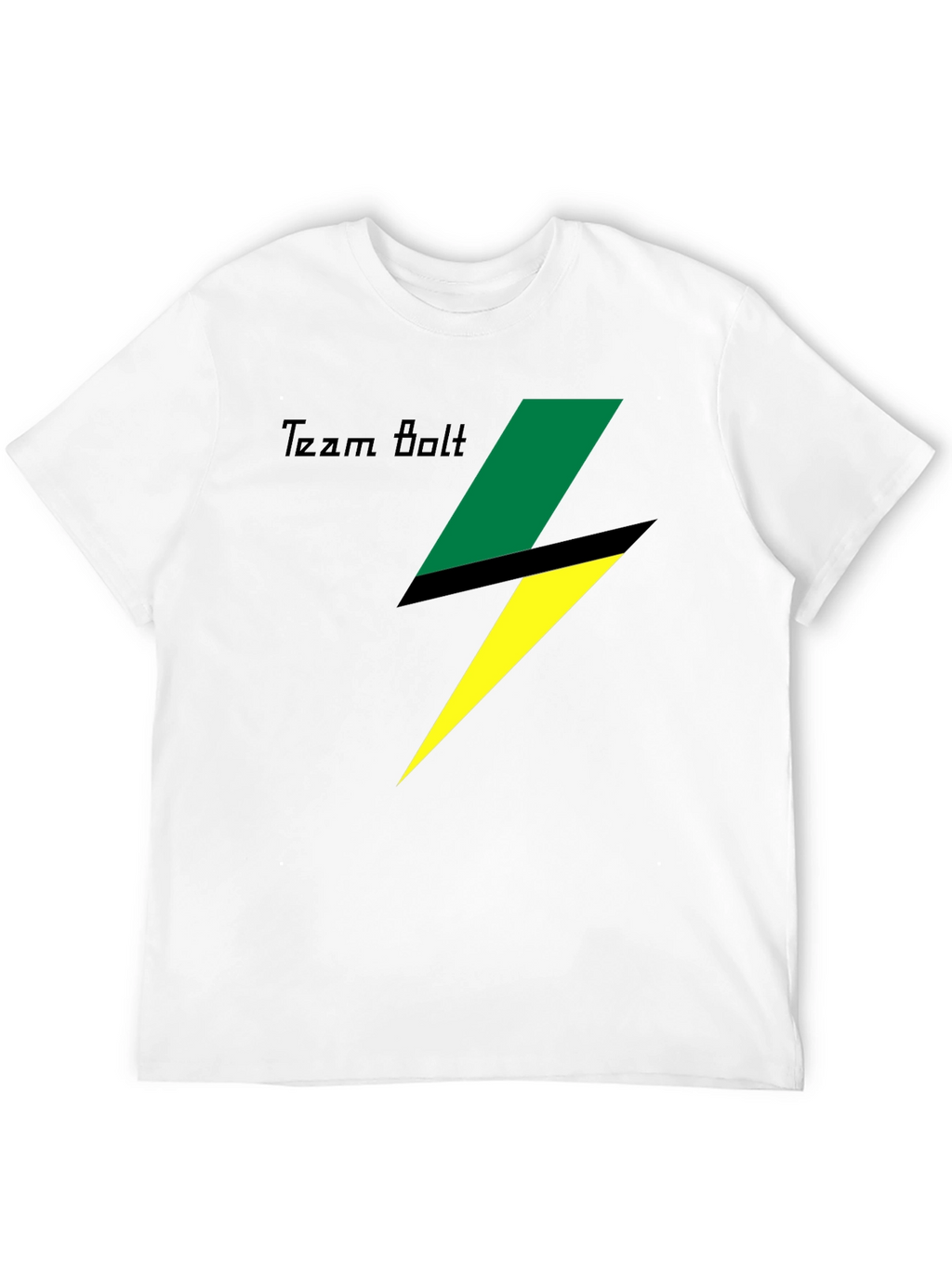 Team Bolt Graphic Tee - Black Cotton T-Shirt