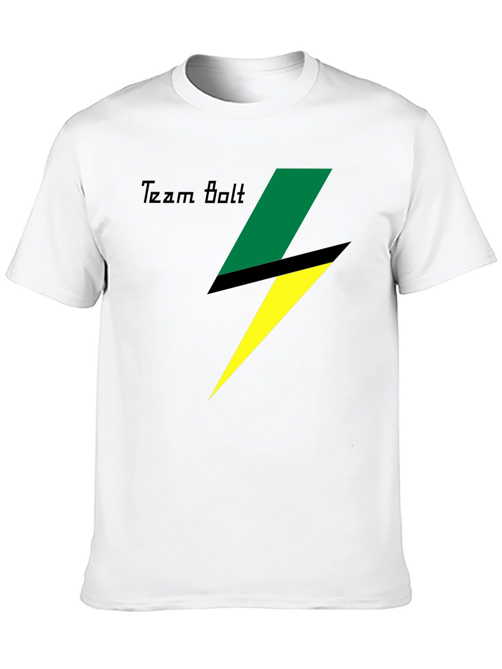 Team Bolt Graphic Tee - Black Cotton T-Shirt