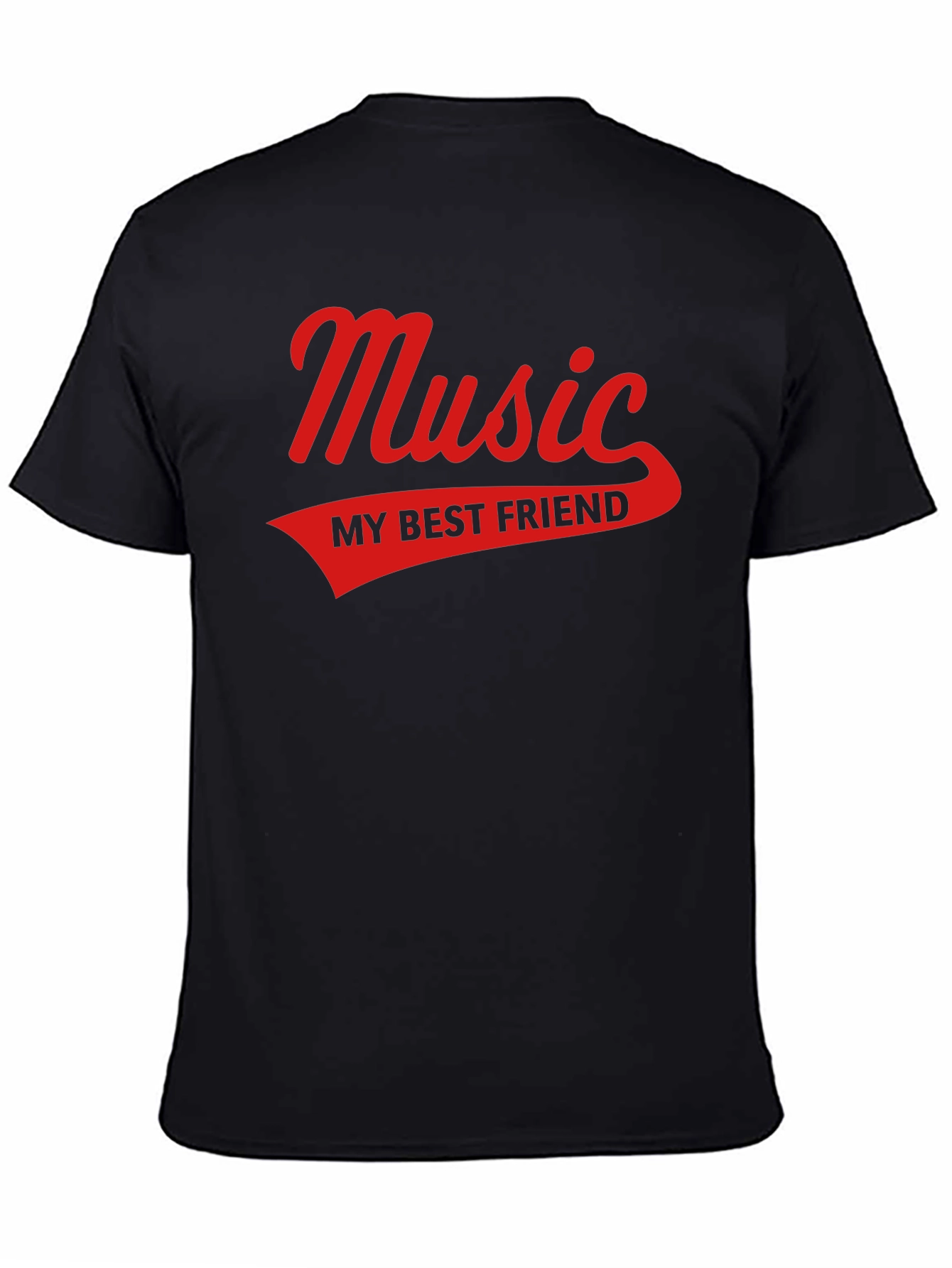 Music My Best Friend Black T-Shirt