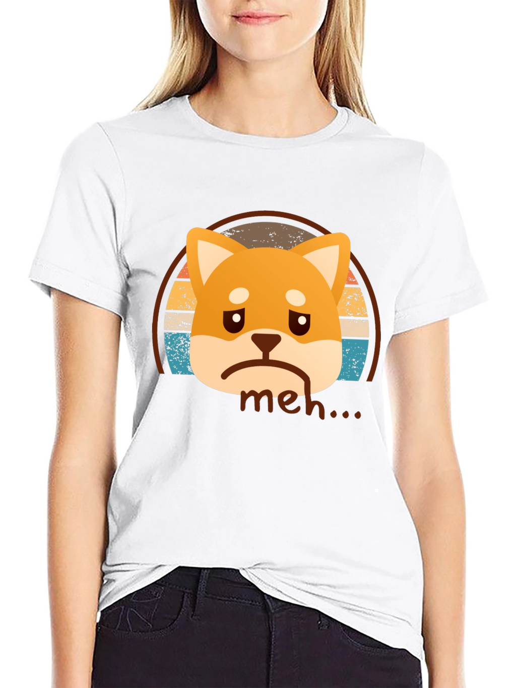 Meh Shiba Inu T-Shirt - Unisex Graphic Tee