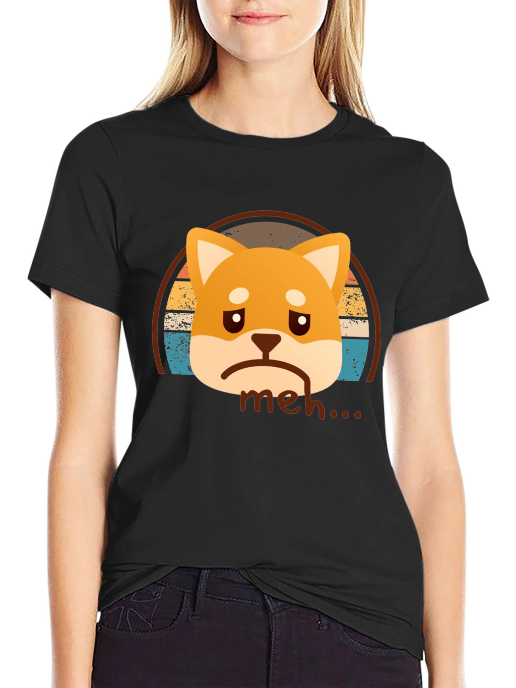 Meh Shiba Inu T-Shirt - Unisex Graphic Tee