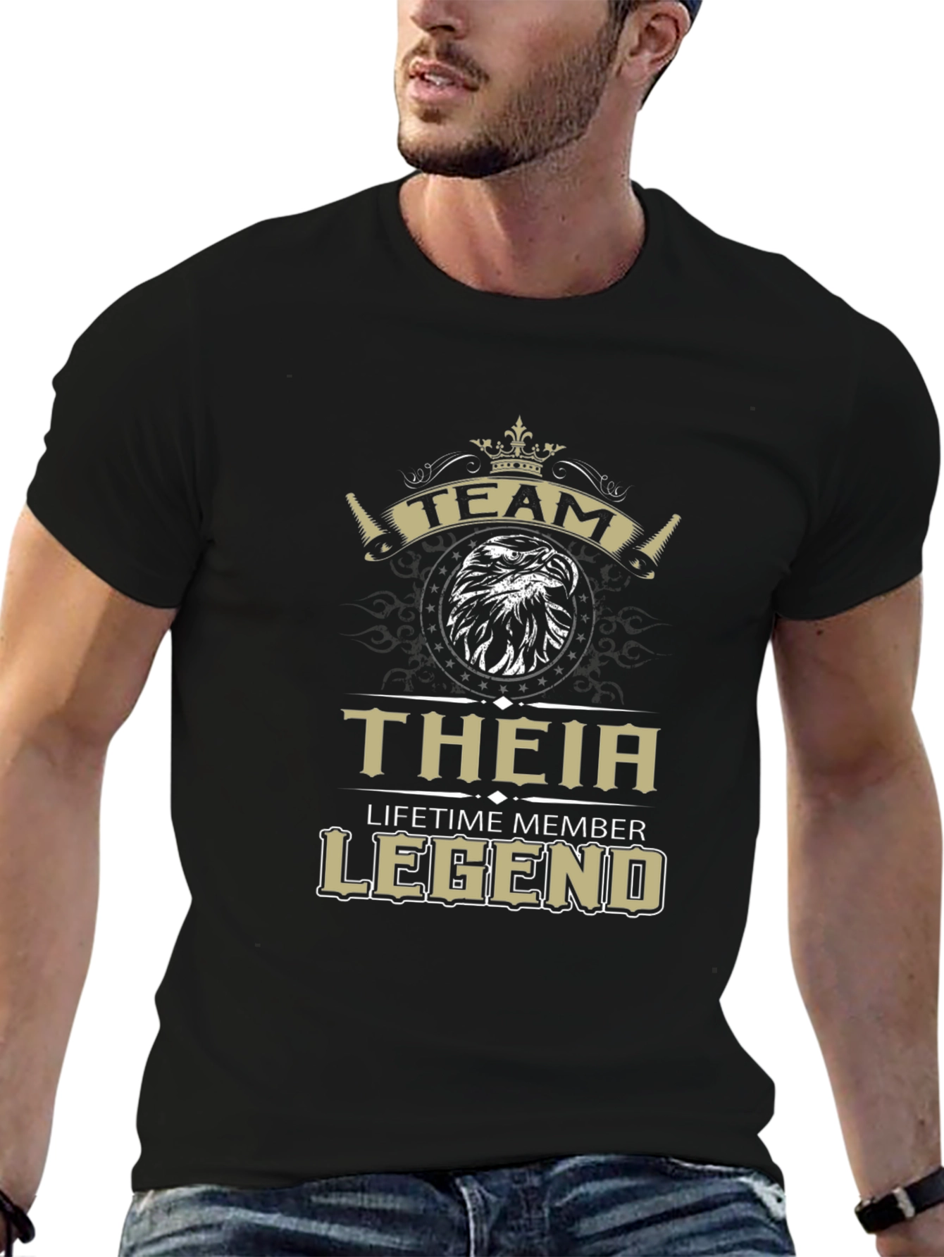 THEIA Legend Tee - Lifetime Member - Black Cotton