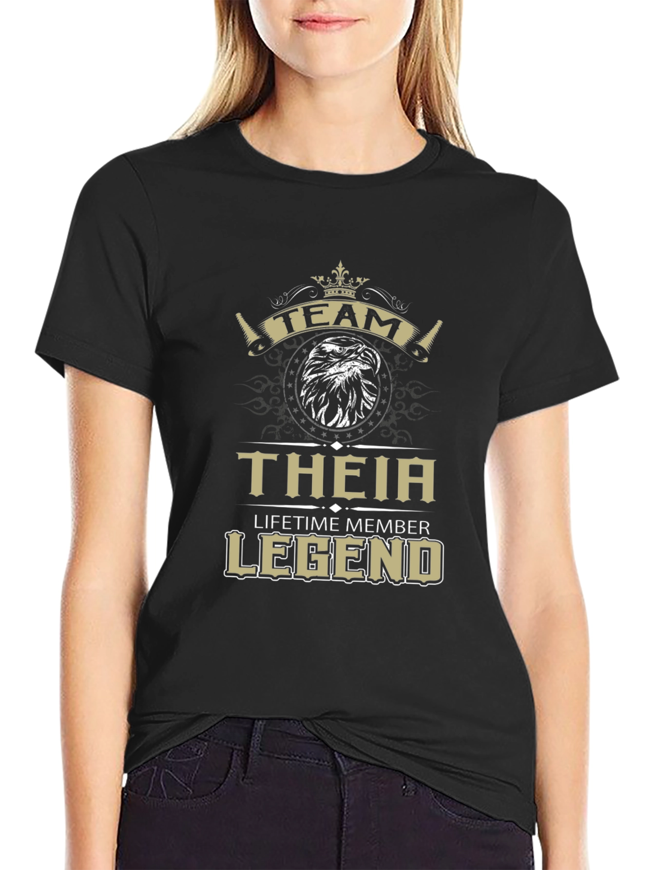 THEIA Legend Tee - Lifetime Member - Black Cotton