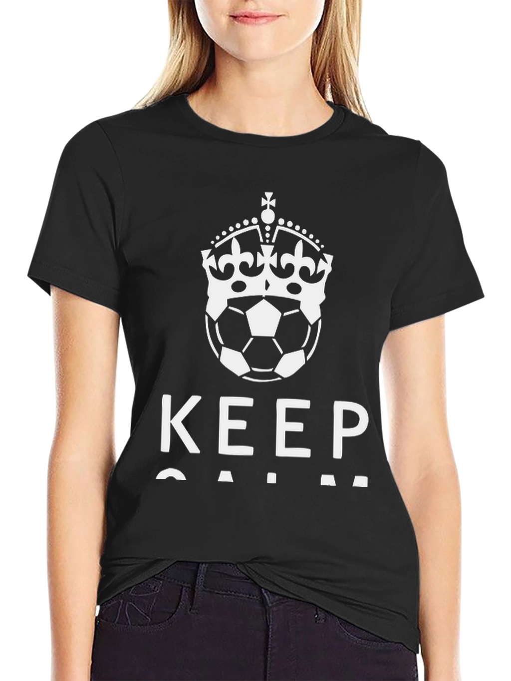 Keep Calm Soccer Crown T-Shirt
