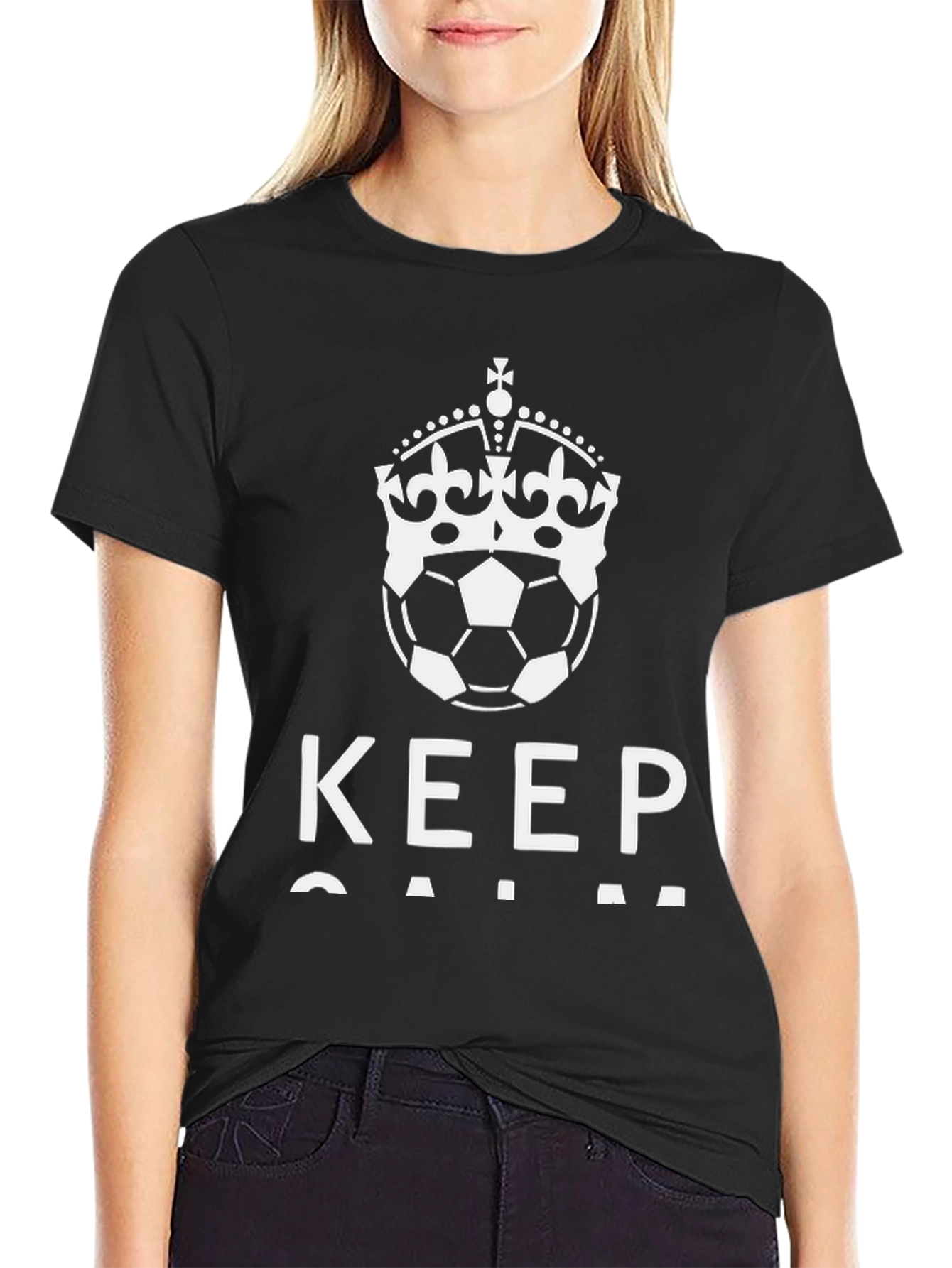 Keep Calm Soccer Crown T-Shirt