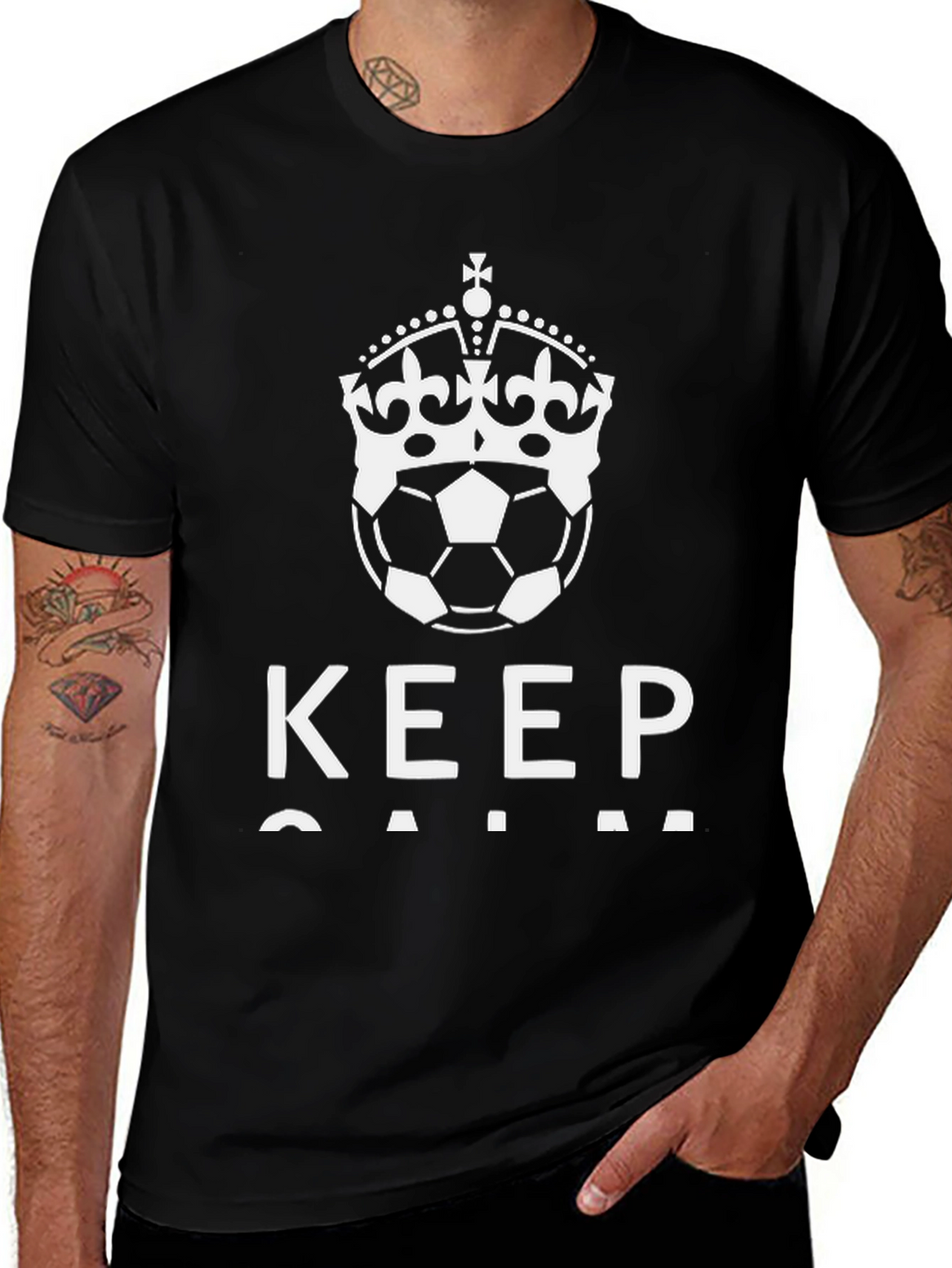Keep Calm Soccer Crown T-Shirt