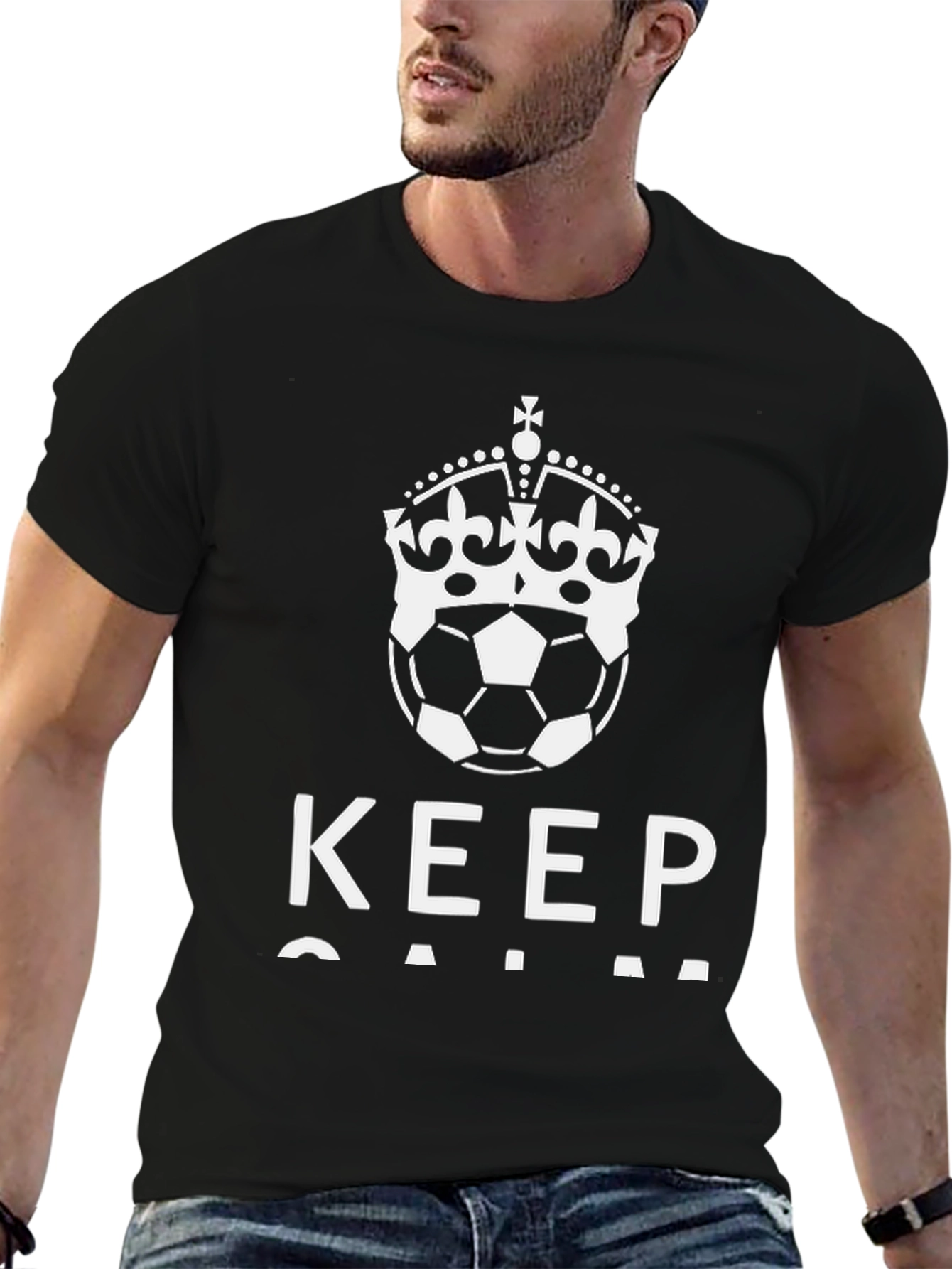 Keep Calm Soccer Crown T-Shirt