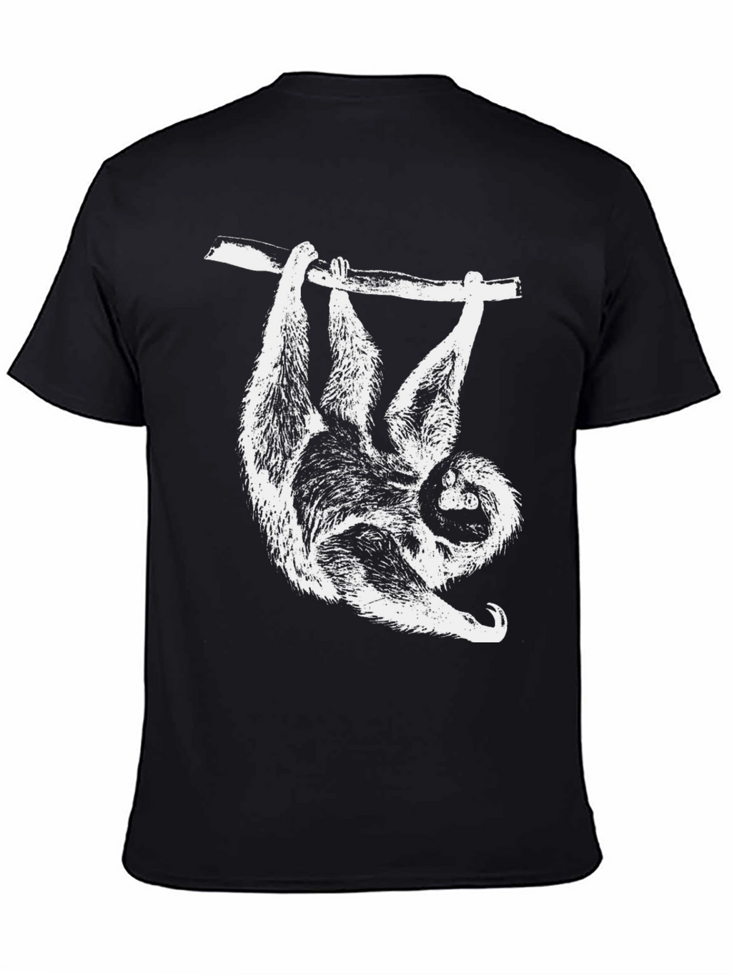 Sloth Hanging T-Shirt - Cool Animal Graphic Tee
