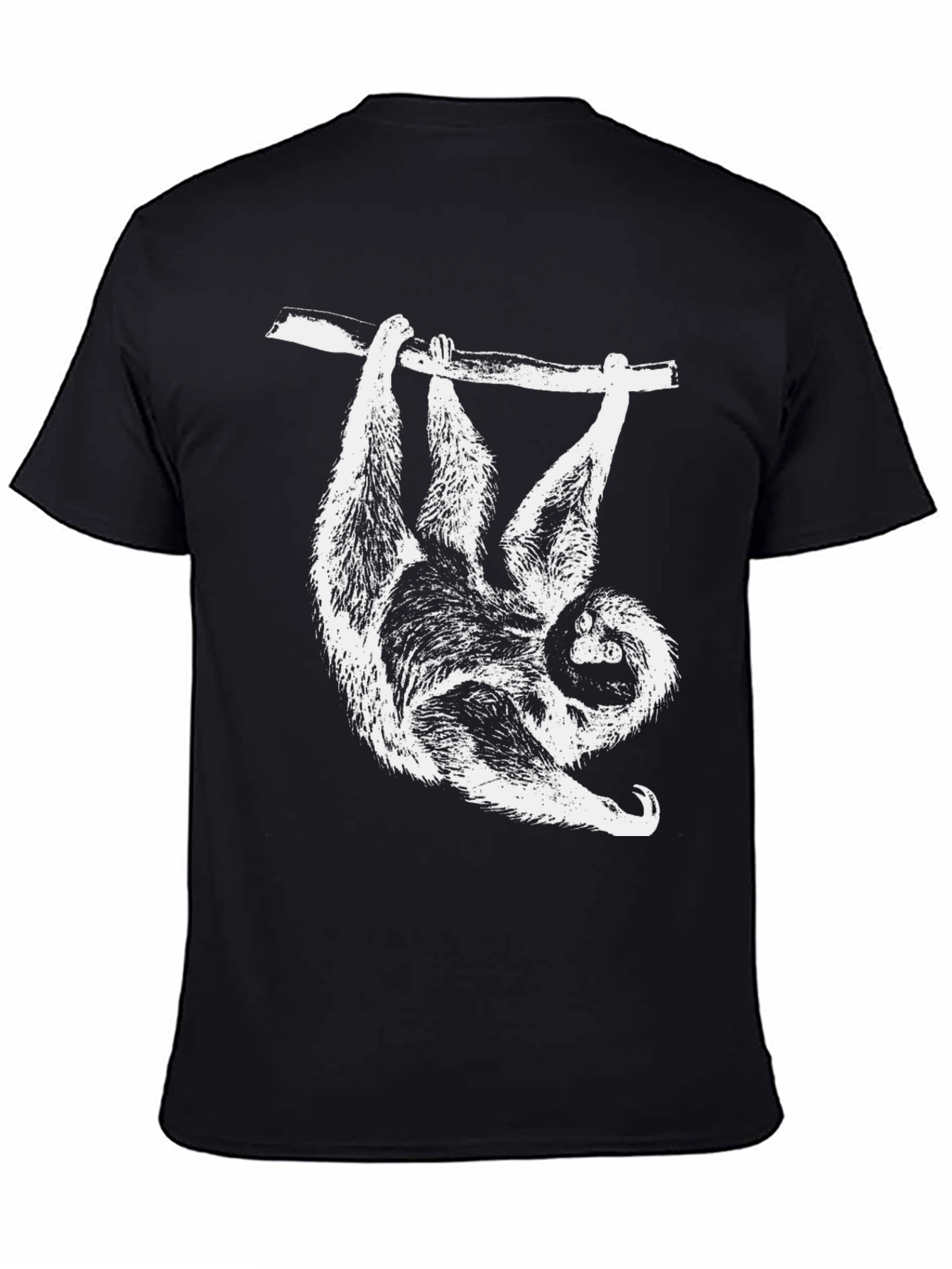 Sloth Hanging T-Shirt - Cool Animal Graphic Tee