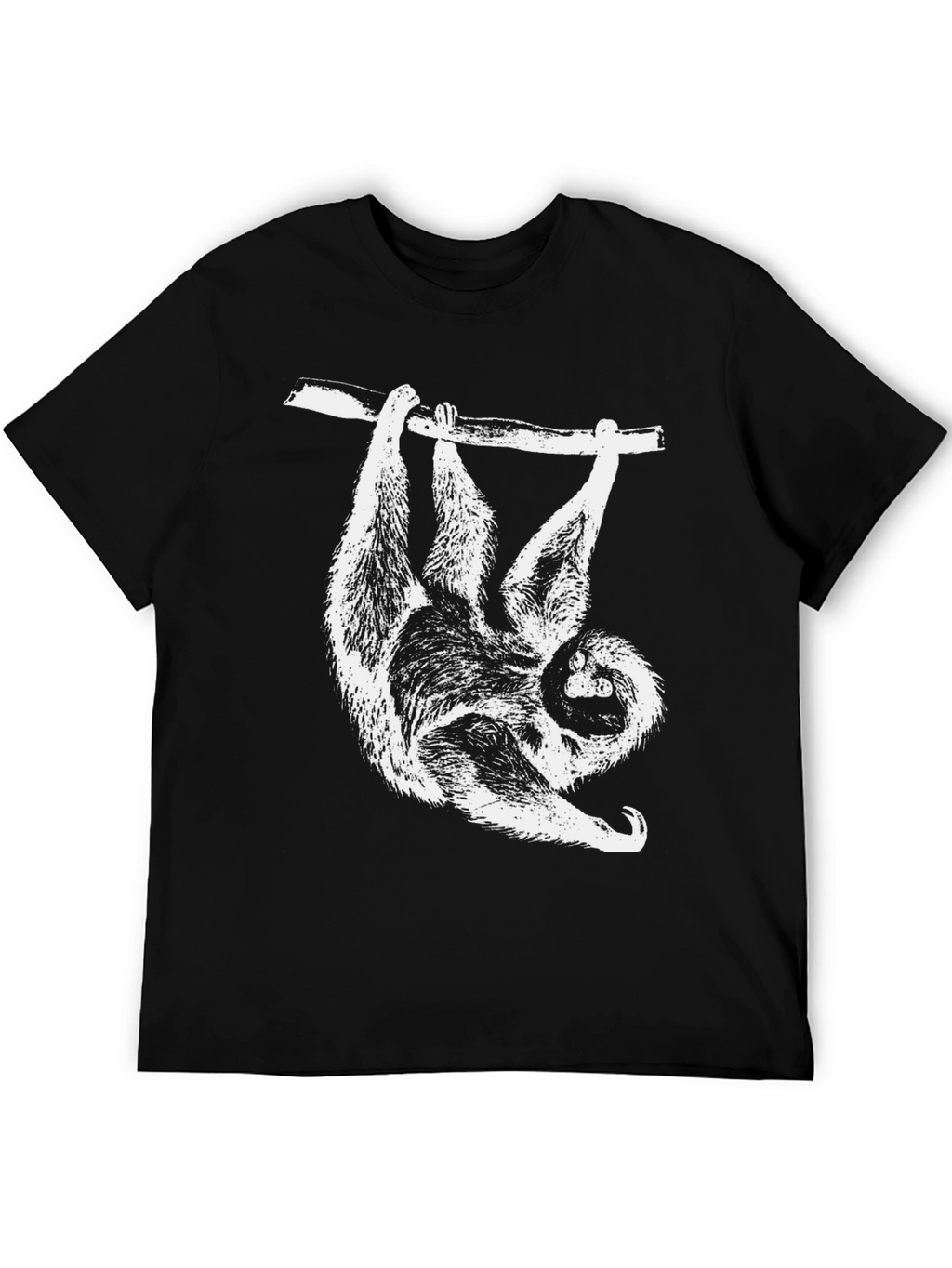 Sloth Hanging T-Shirt - Cool Animal Graphic Tee