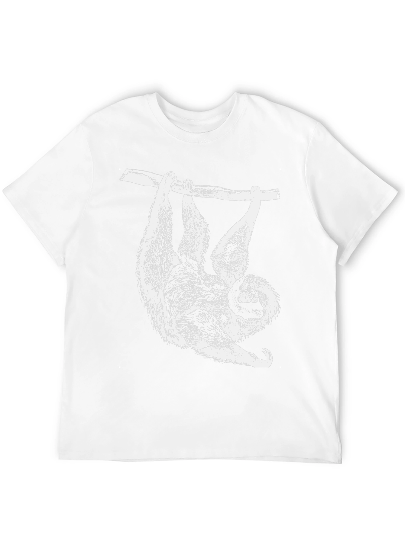 Sloth Hanging T-Shirt - Cool Animal Graphic Tee