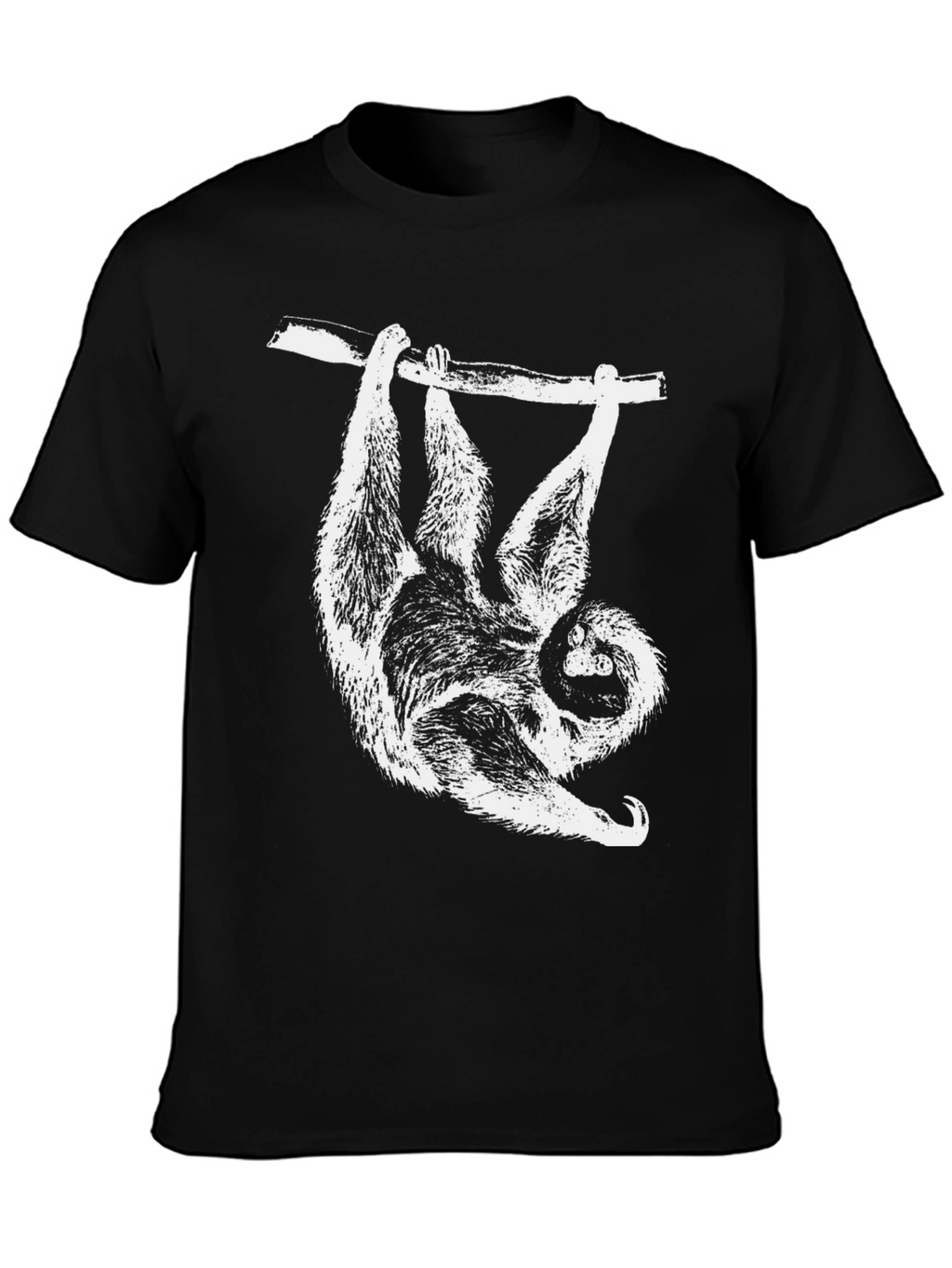 Sloth Hanging T-Shirt - Cool Animal Graphic Tee