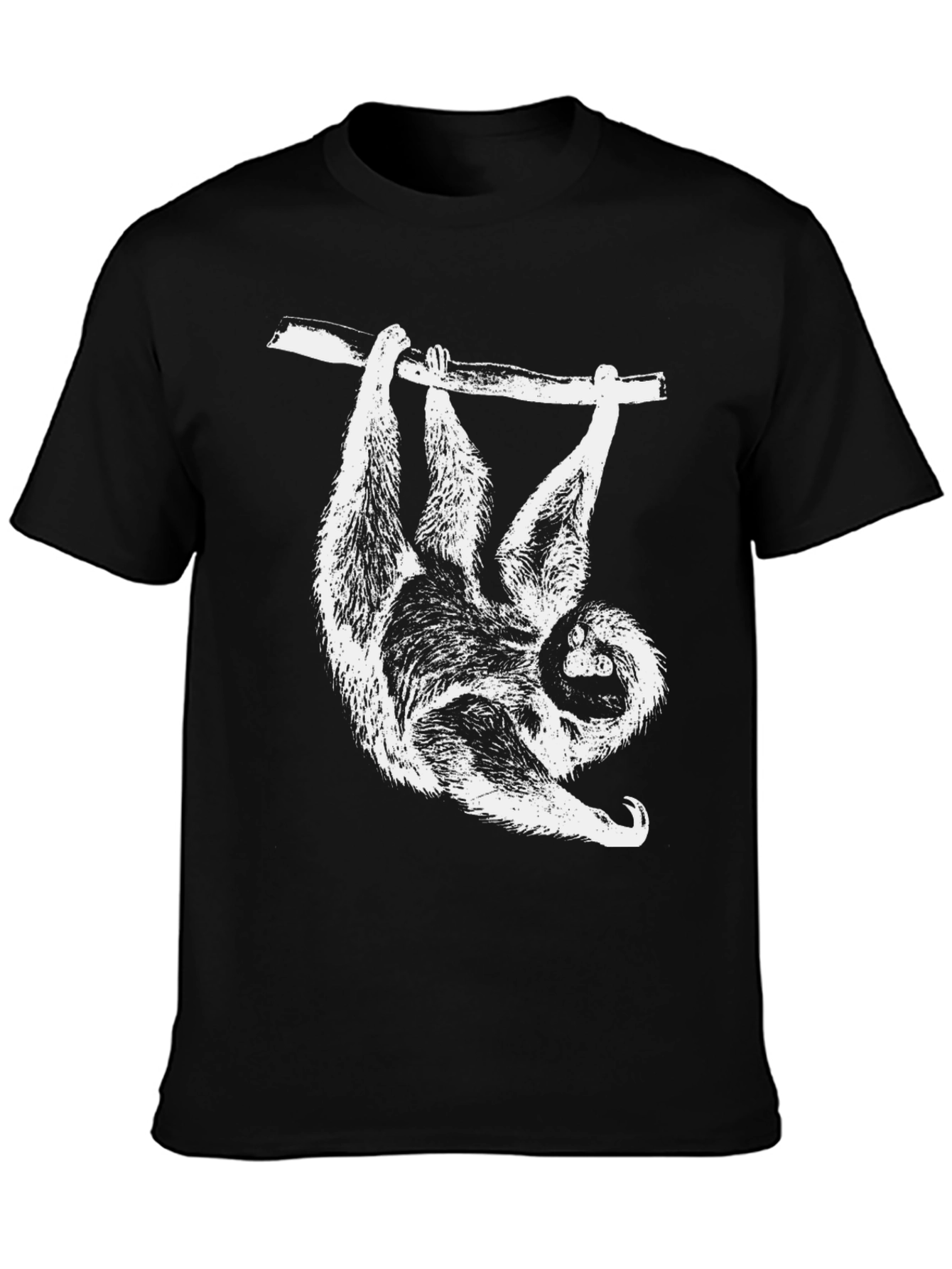 Sloth Hanging T-Shirt - Cool Animal Graphic Tee