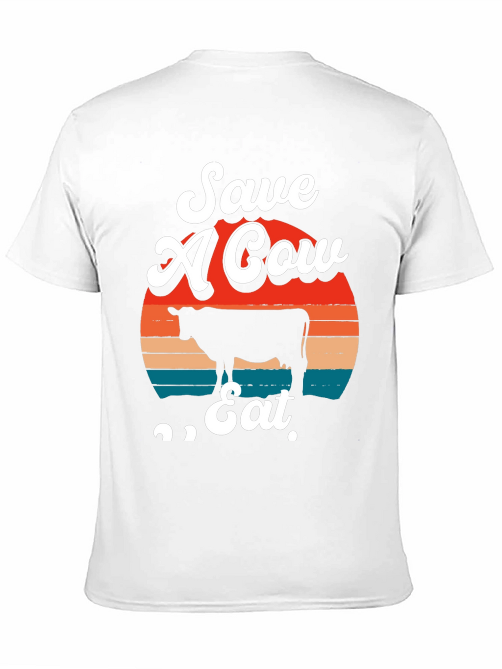Save A Cow Eat Tee - Graphic Print T-Shirt