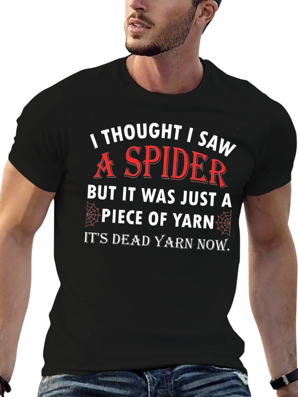 Funny Spider Yarn T-Shirt