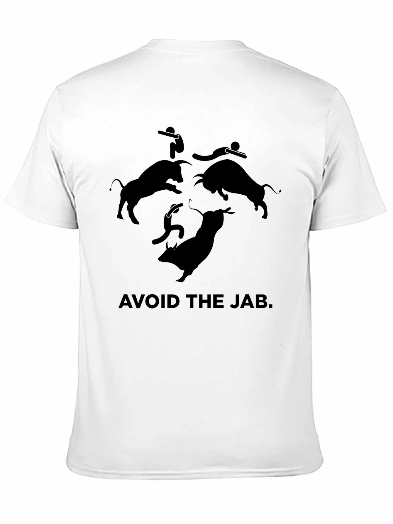 Avoid the Jab Graphic Tee - Black