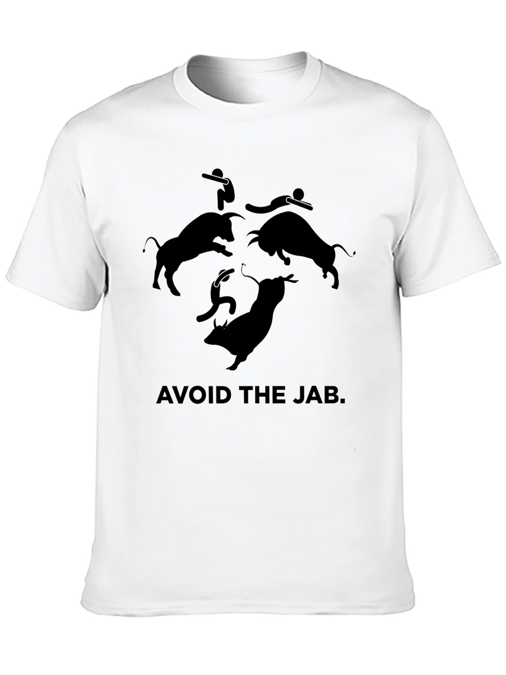 Avoid the Jab Graphic Tee - Black