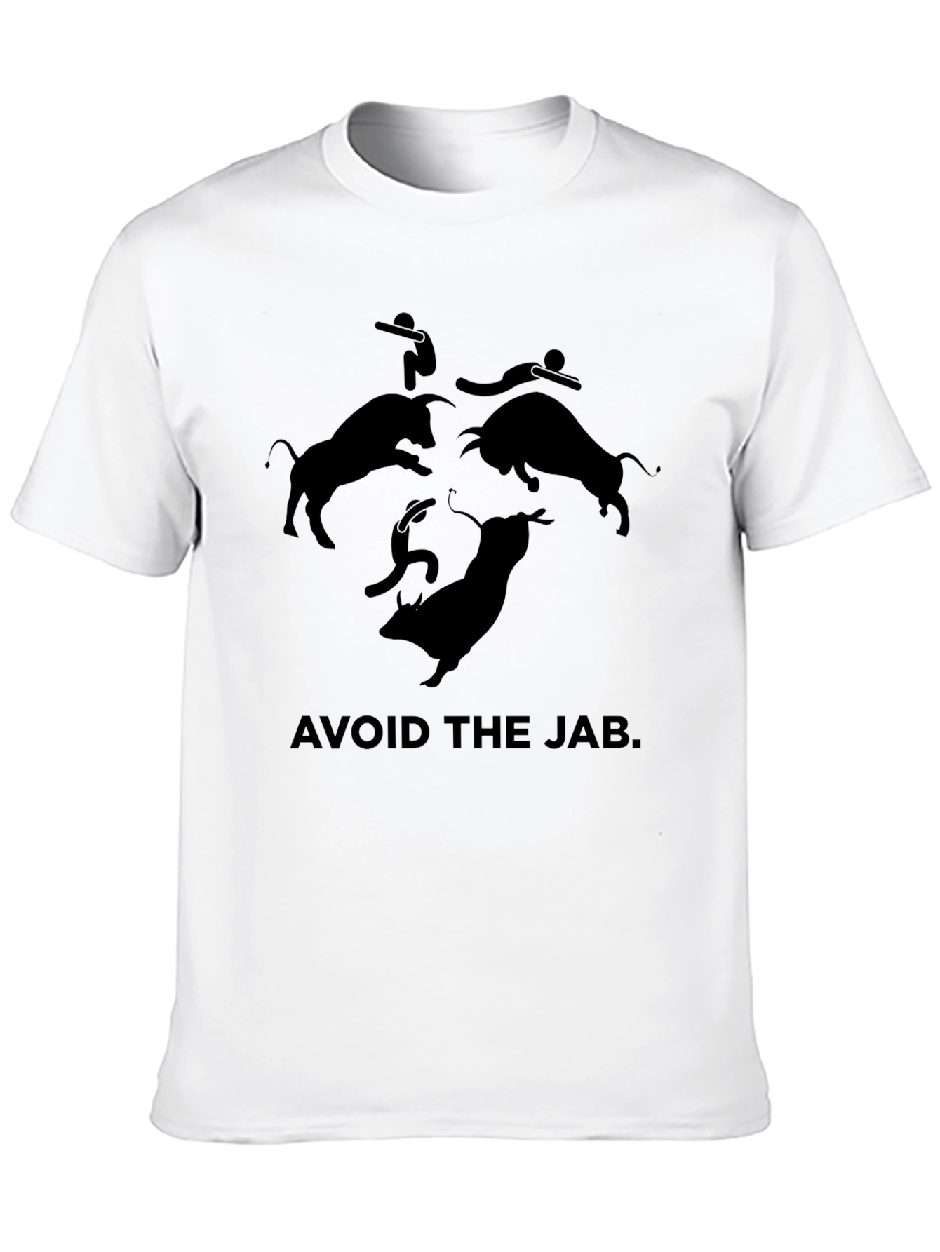 Avoid the Jab Graphic Tee - Black