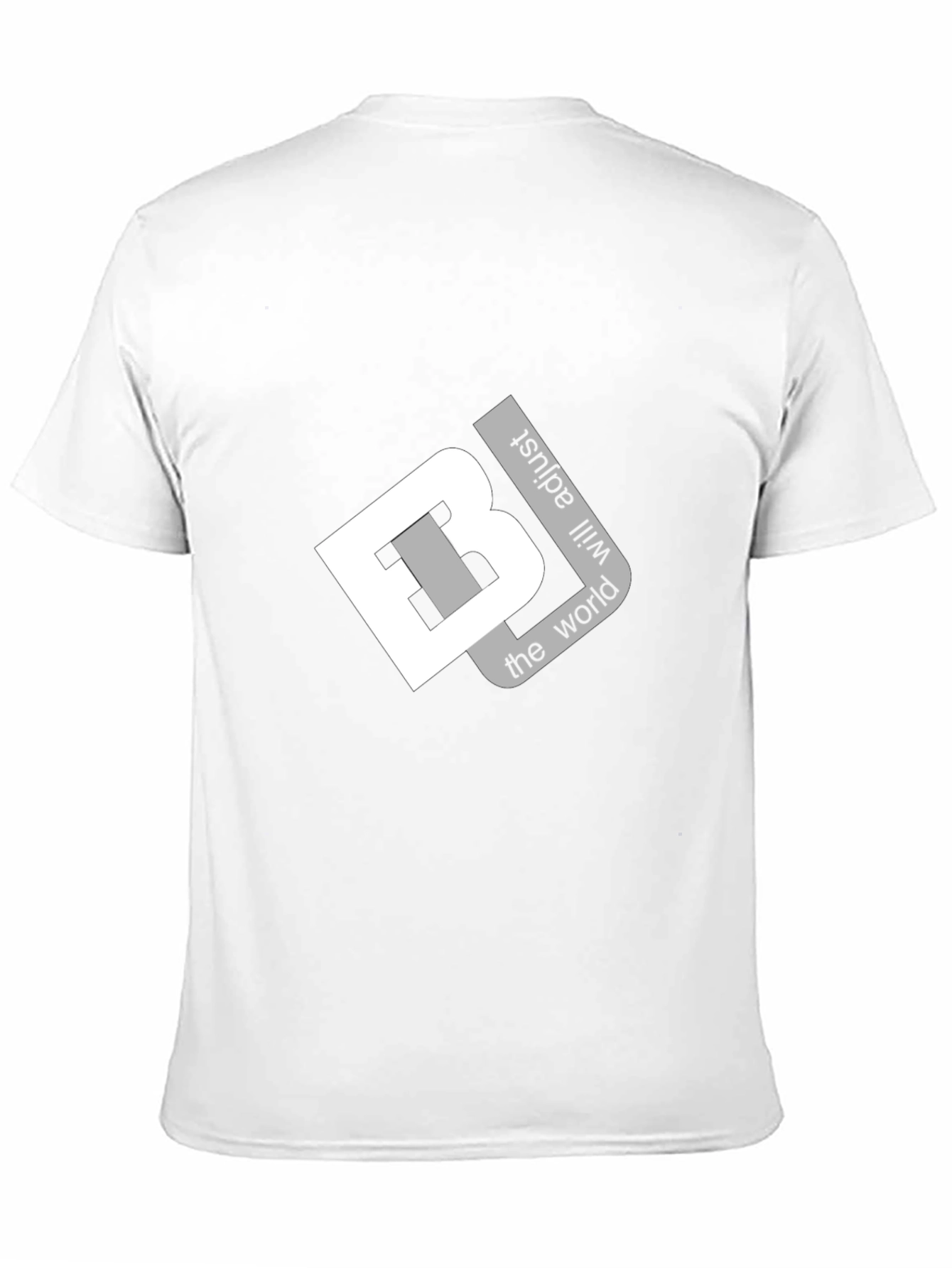 Bold Black T-Shirt: Adjust the World Graphic Tee