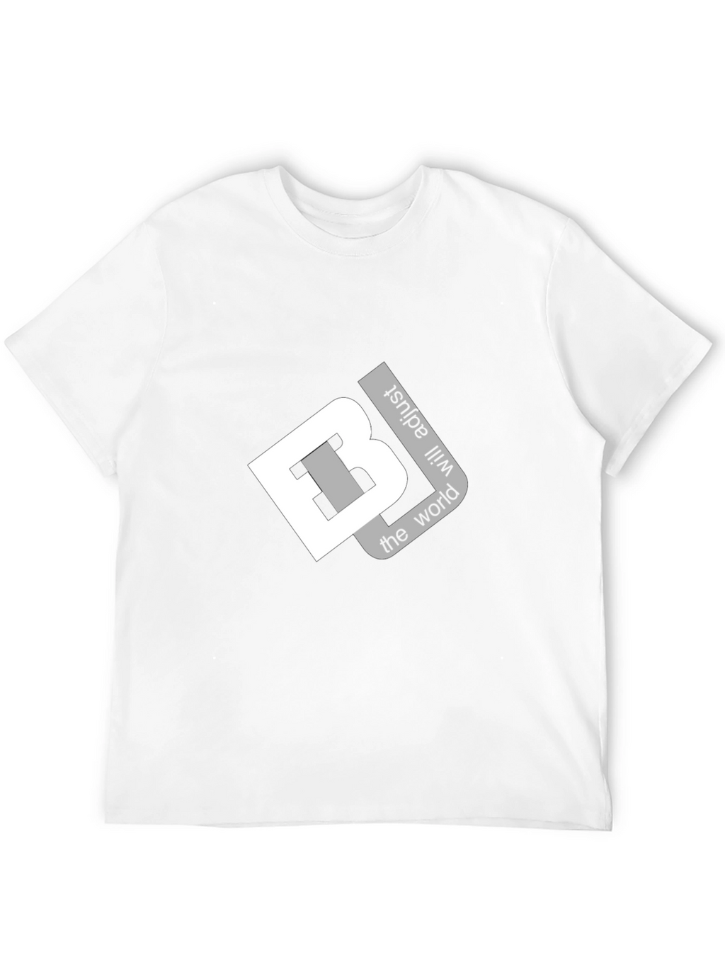 Bold Black T-Shirt: Adjust the World Graphic Tee