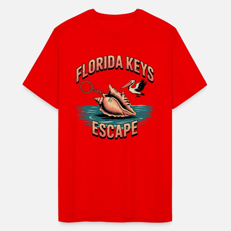 'Florida Keys Escape' Pelican & Conch Shell Design
