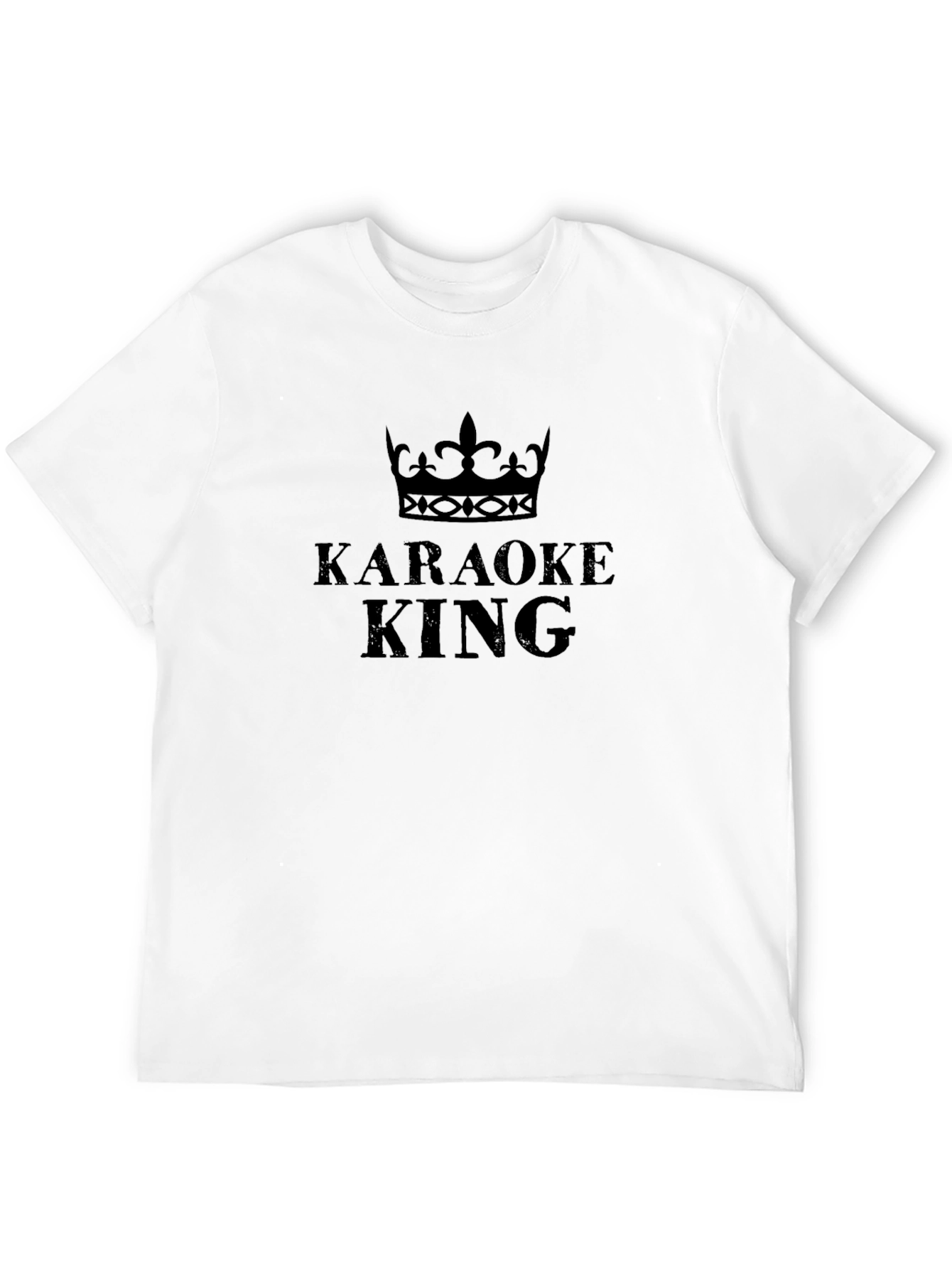 Karaoke King Black Graphic T-Shirt