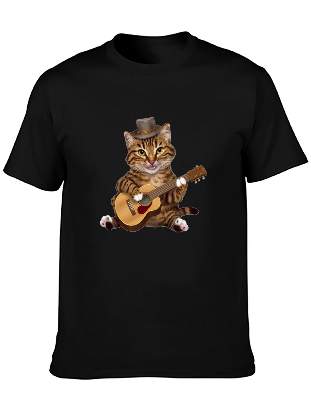 Cat Playing Guitar T-Shirt