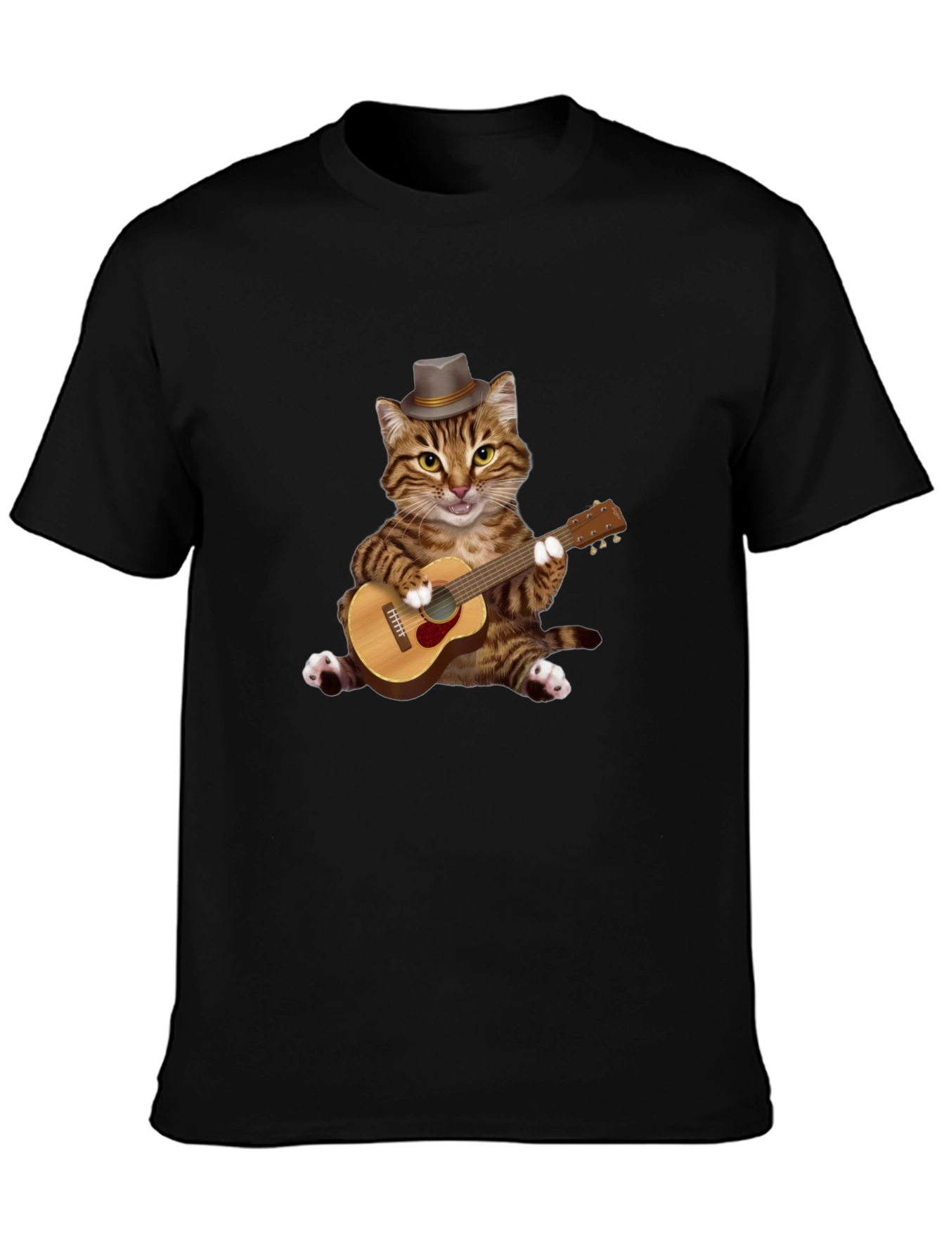 Cat Playing Guitar T-Shirt