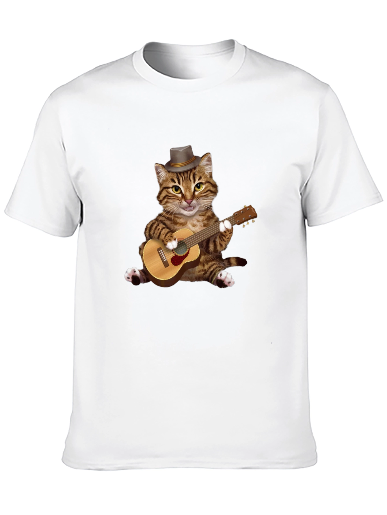 Cat Playing Guitar T-Shirt