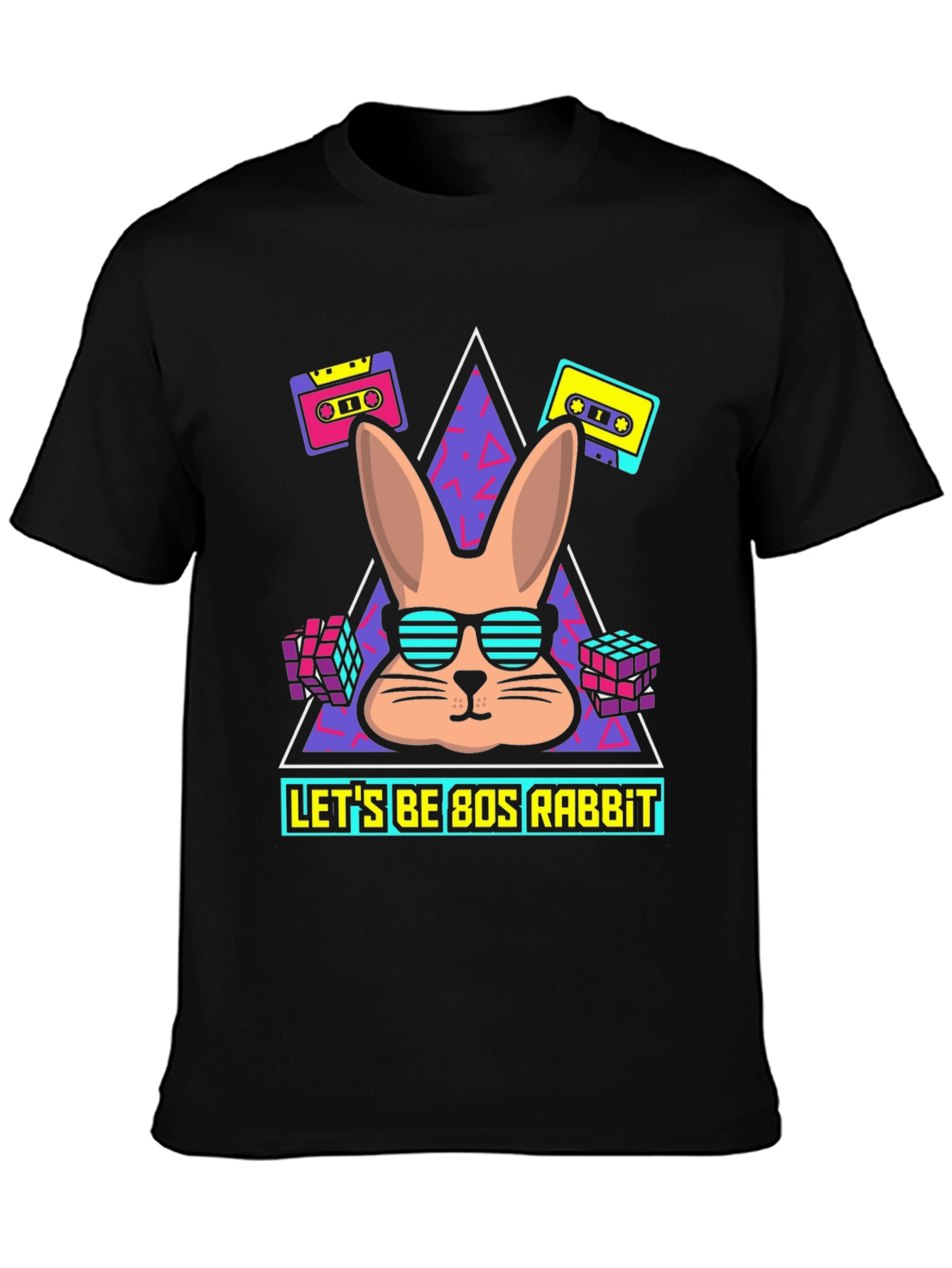 80s Rabbit T-Shirt - Retro Cool Design