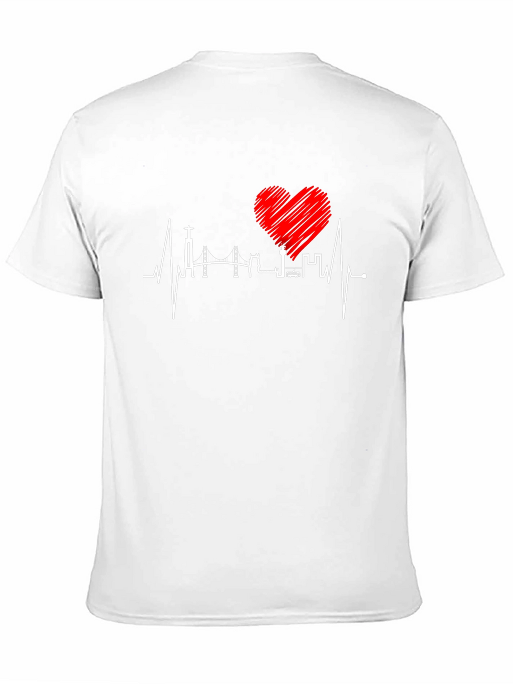 Lisbon Heartbeat T-Shirt - City Love Tee