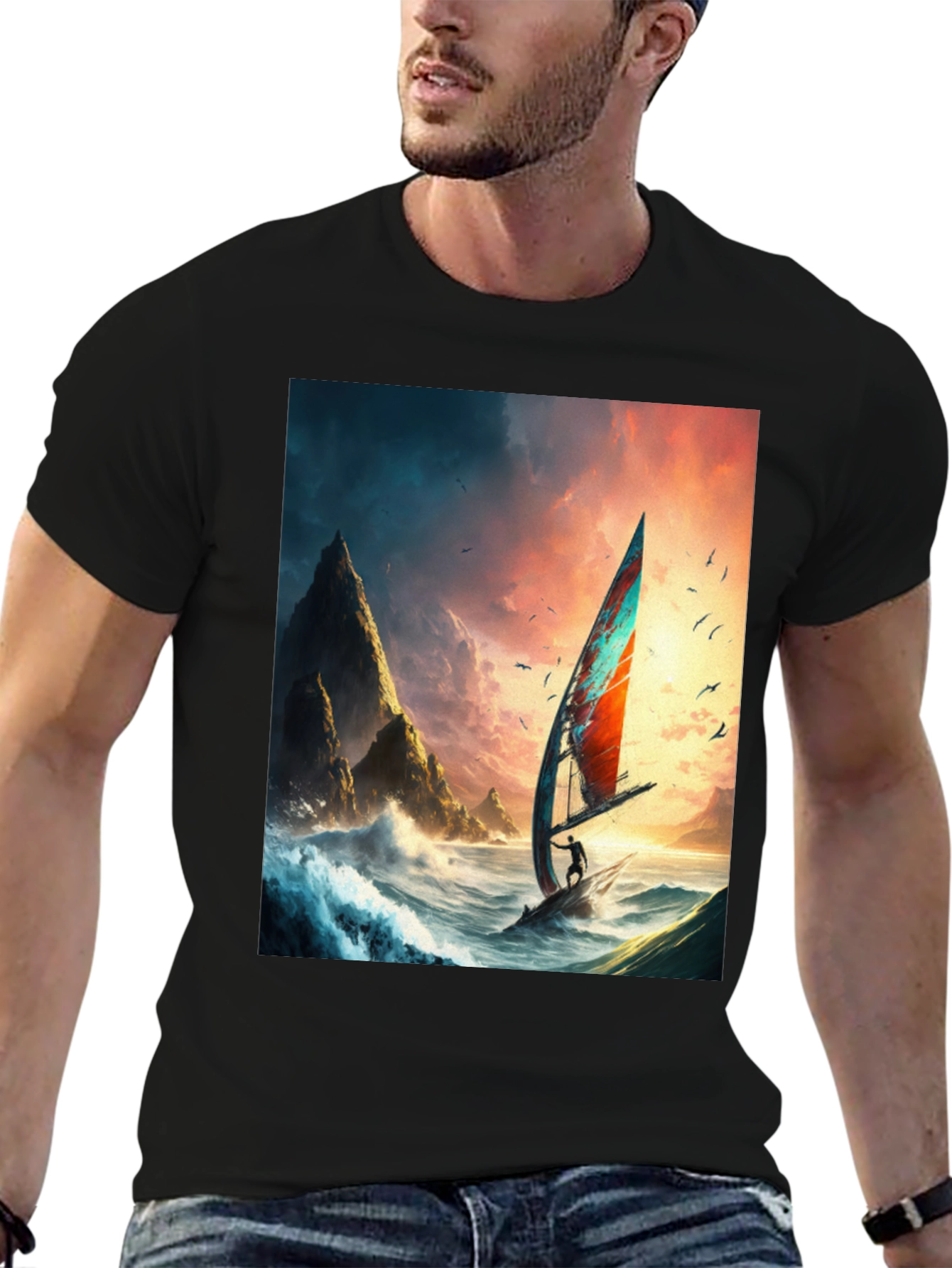 Windsurf Adventure Graphic Tee