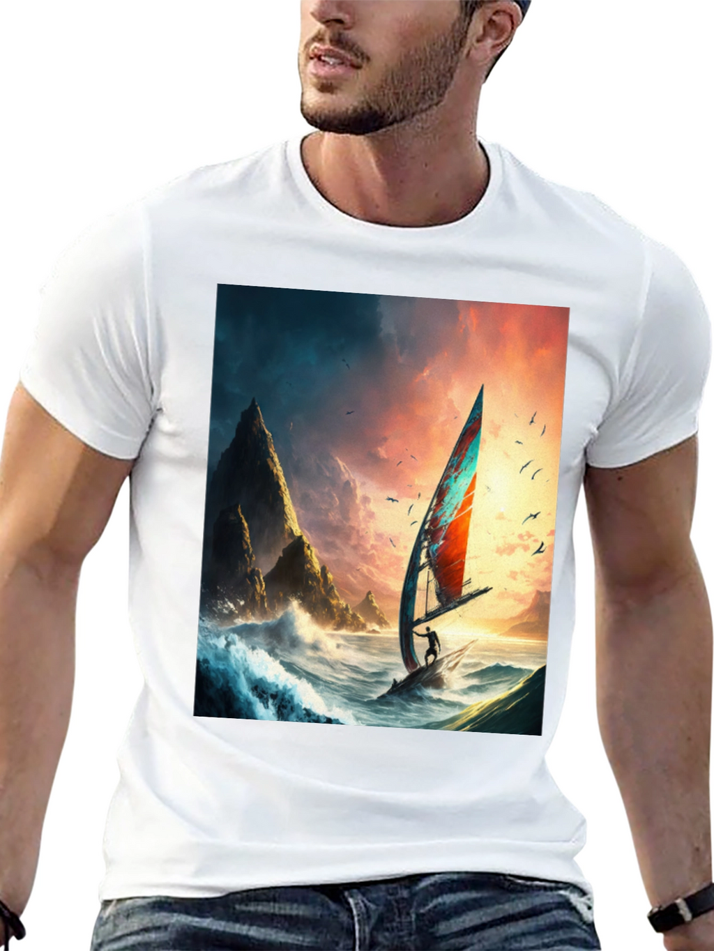 Windsurf Adventure Graphic Tee