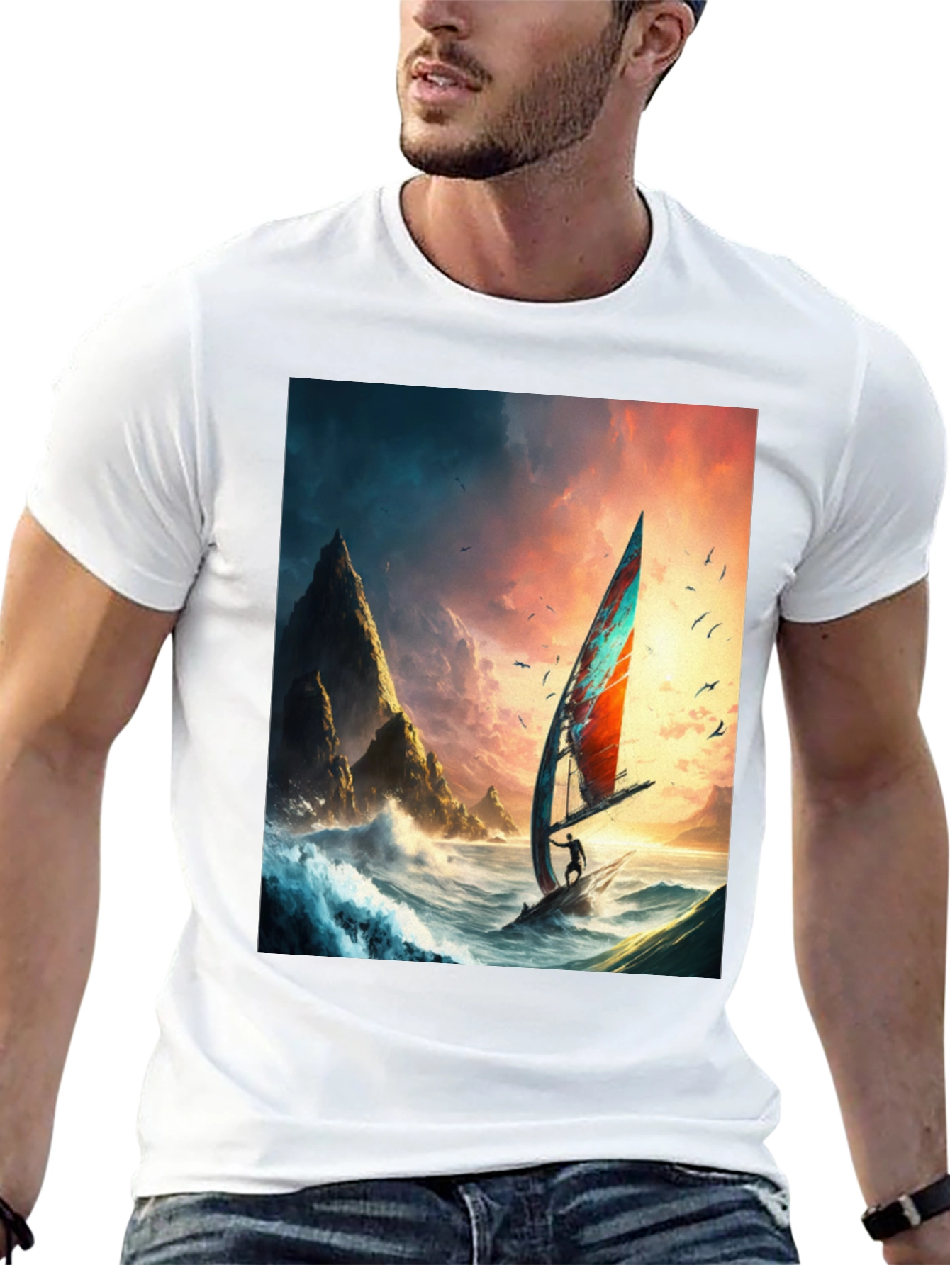Windsurf Adventure Graphic Tee