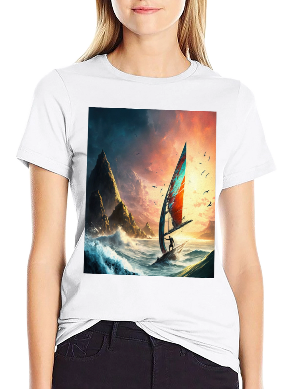 Windsurf Adventure Graphic Tee