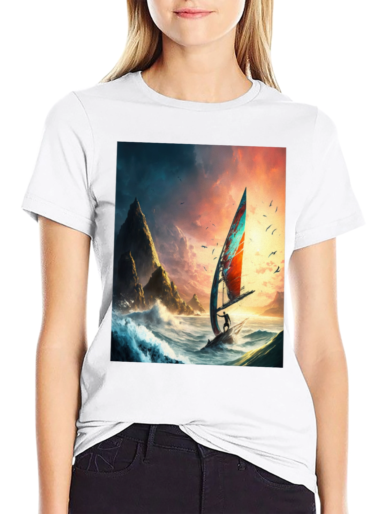 Windsurf Adventure Graphic Tee