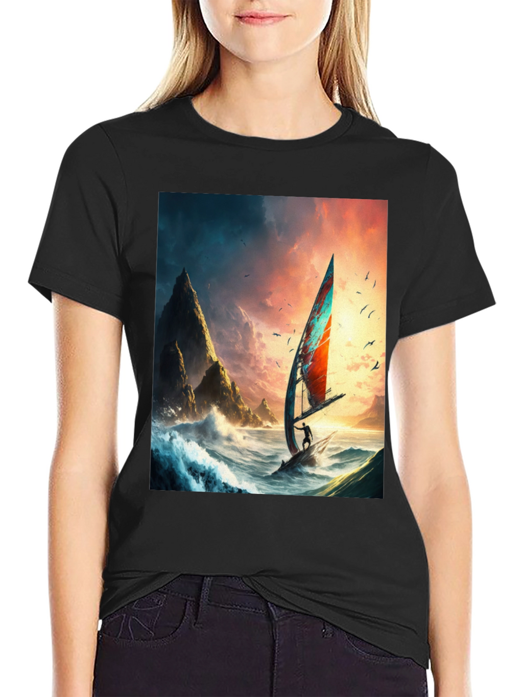 Windsurf Adventure Graphic Tee