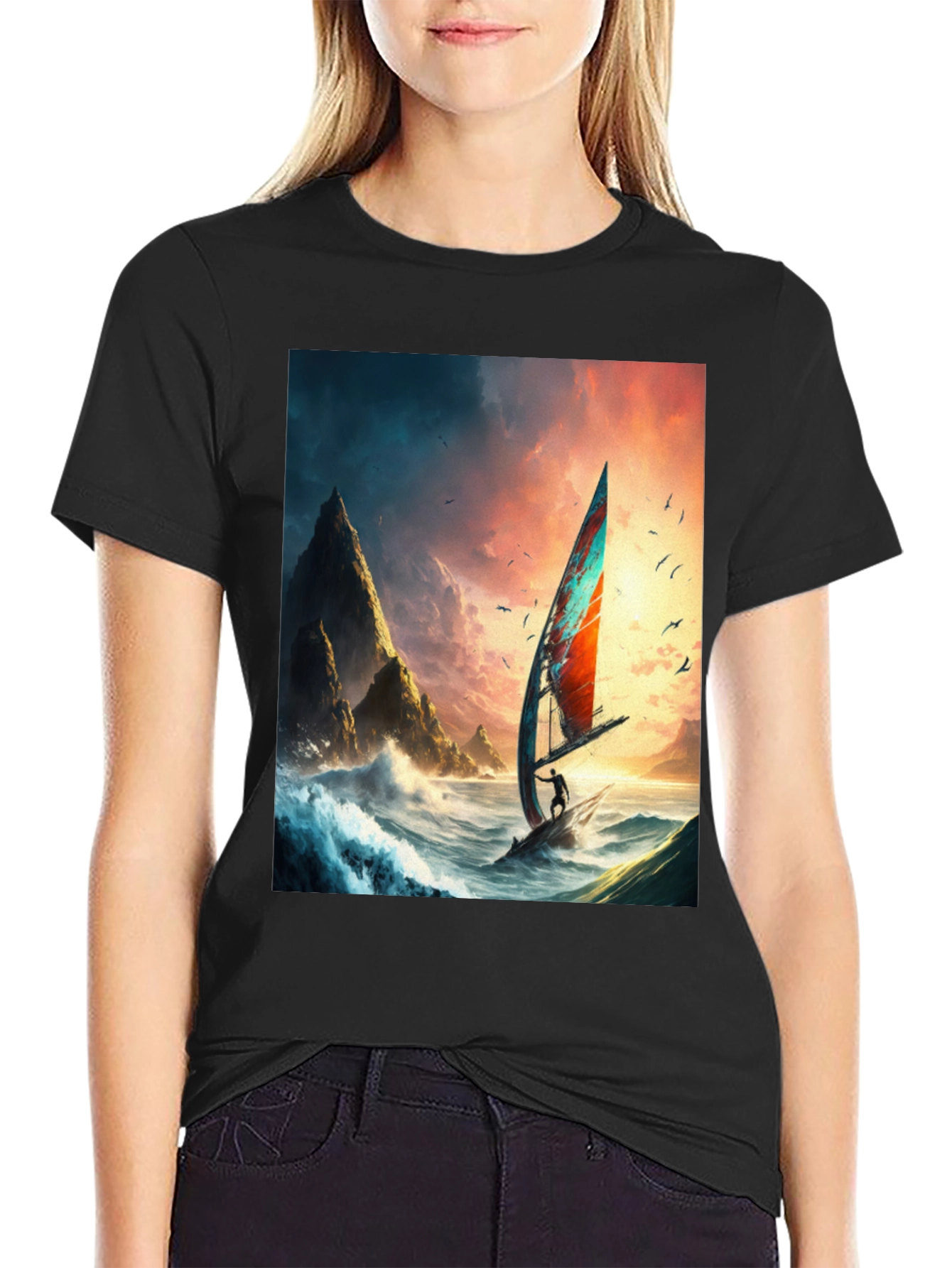 Windsurf Adventure Graphic Tee