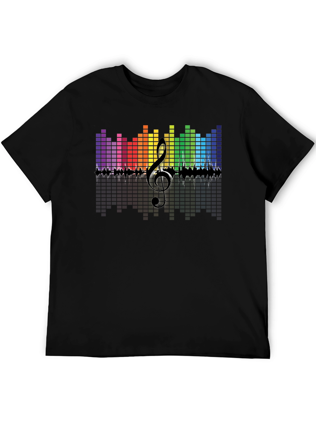 Colorful Music Graphic Mens T-Shirt
