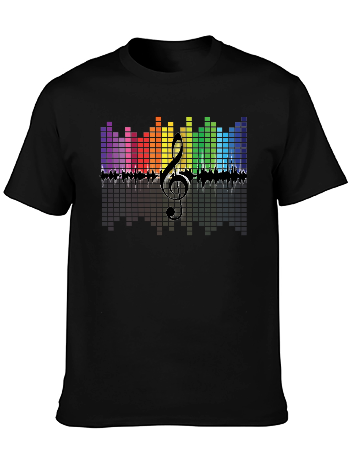 Colorful Music Graphic Mens T-Shirt