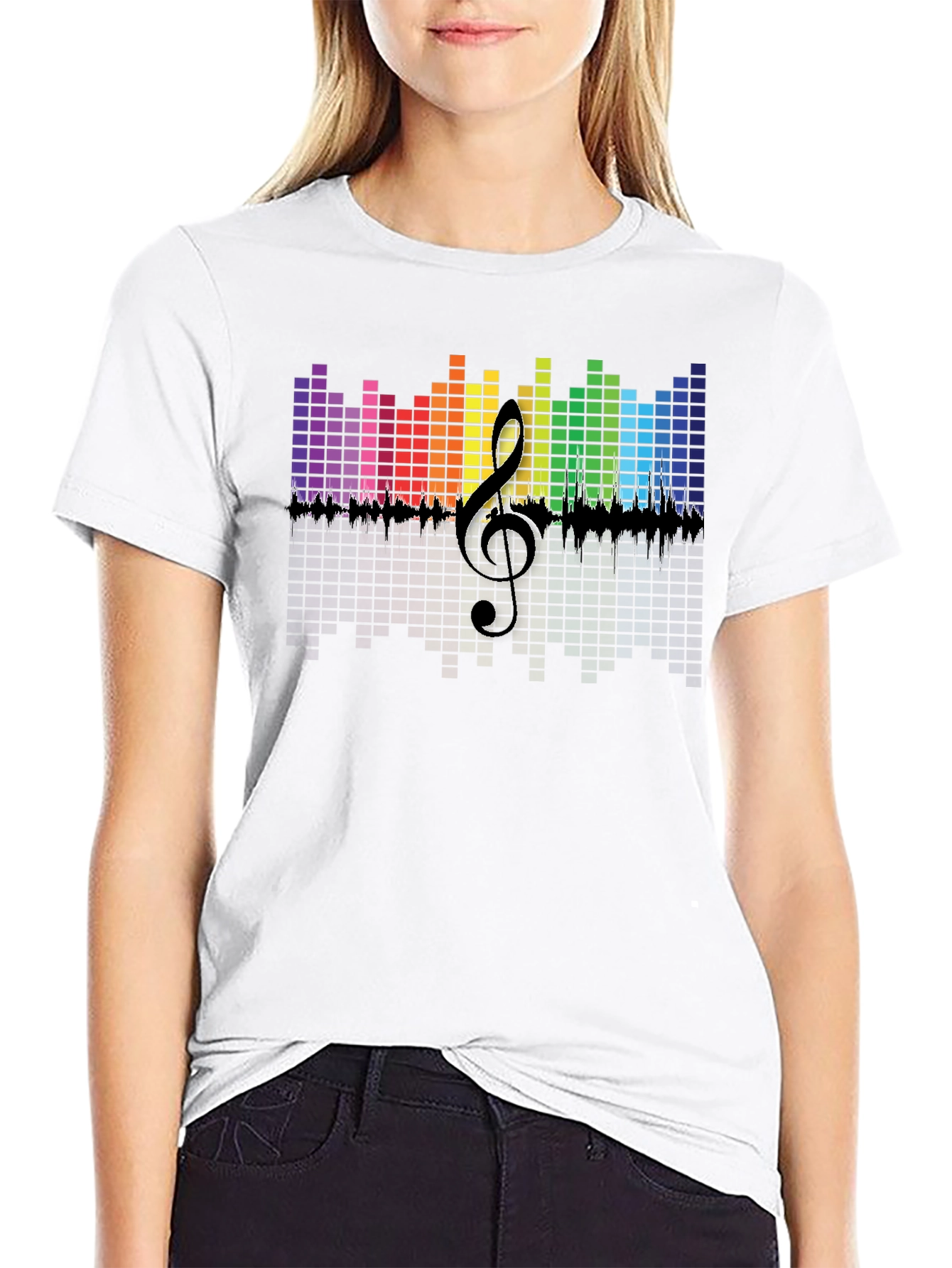 Colorful Music Graphic Mens T-Shirt