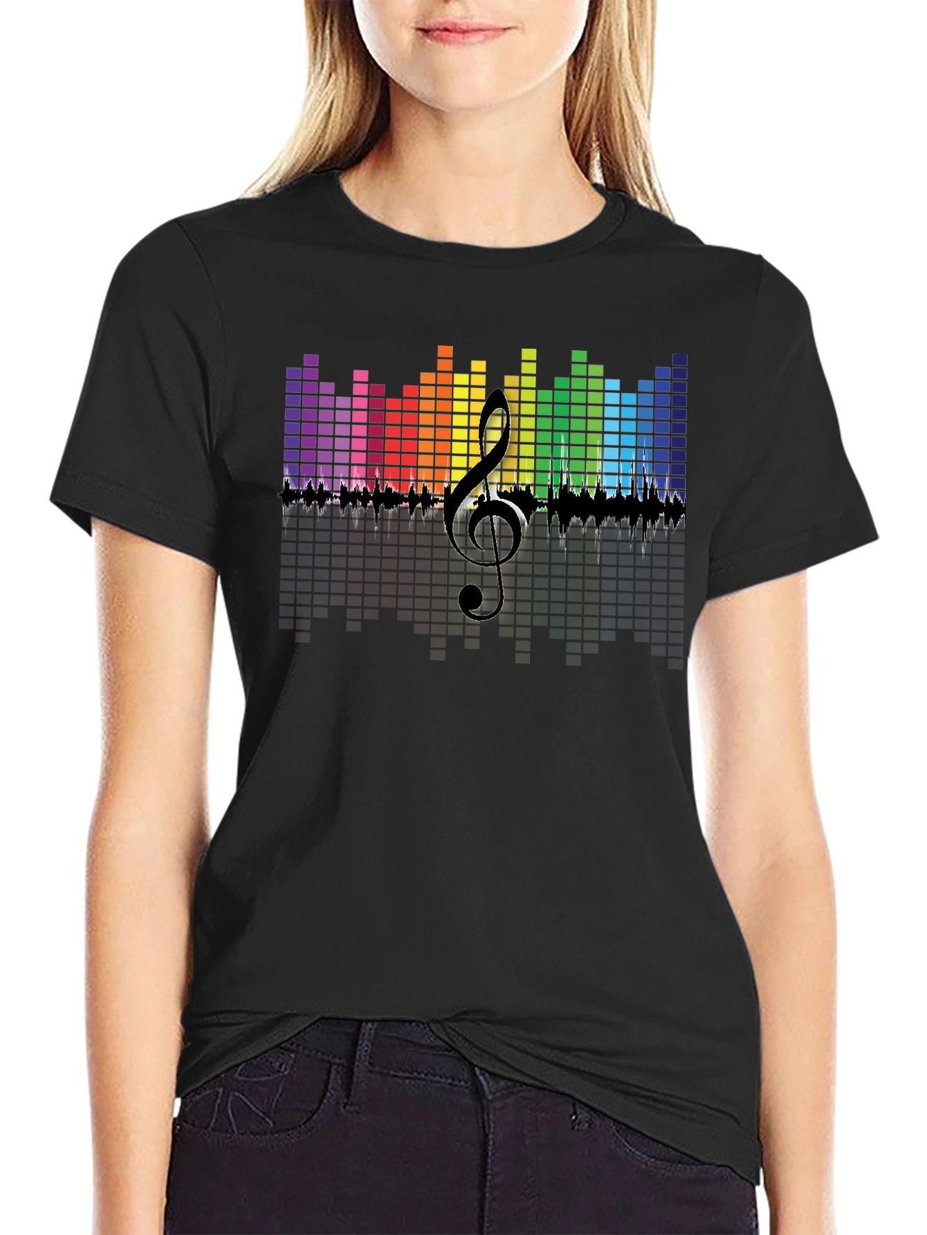 Colorful Music Graphic Mens T-Shirt