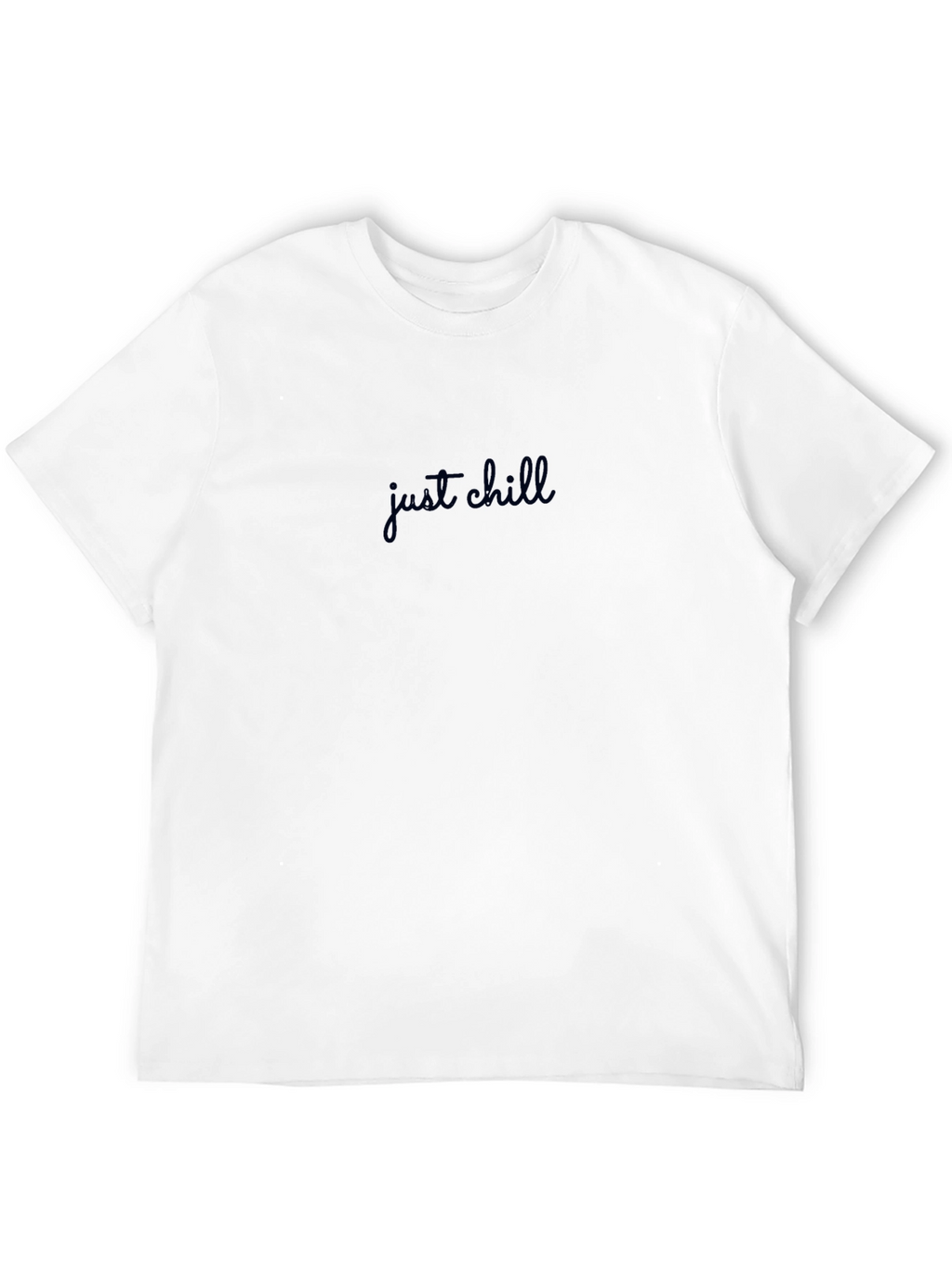 Just Chill Black T-Shirt - Relaxed Fit