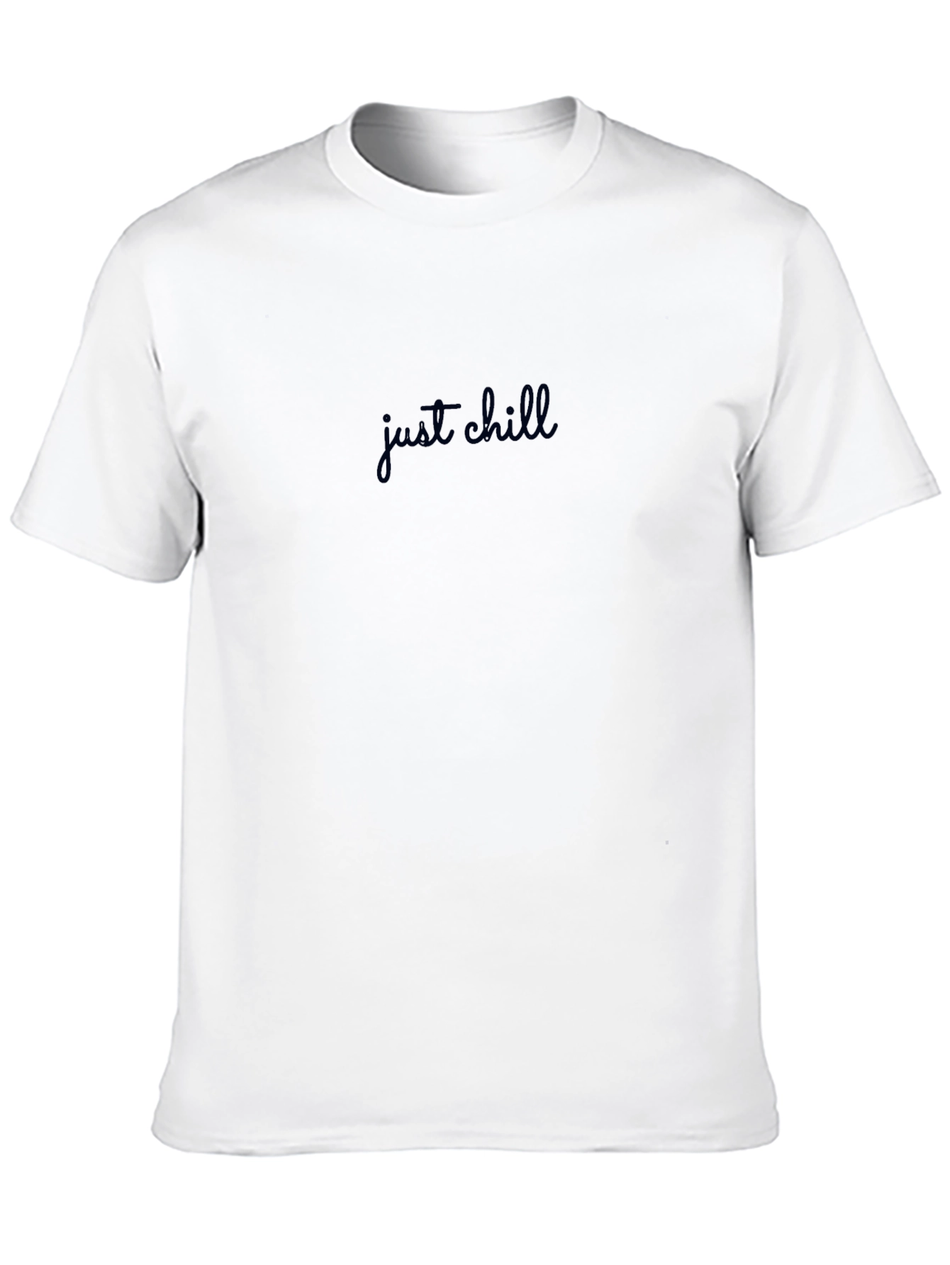 Just Chill Black T-Shirt - Relaxed Fit