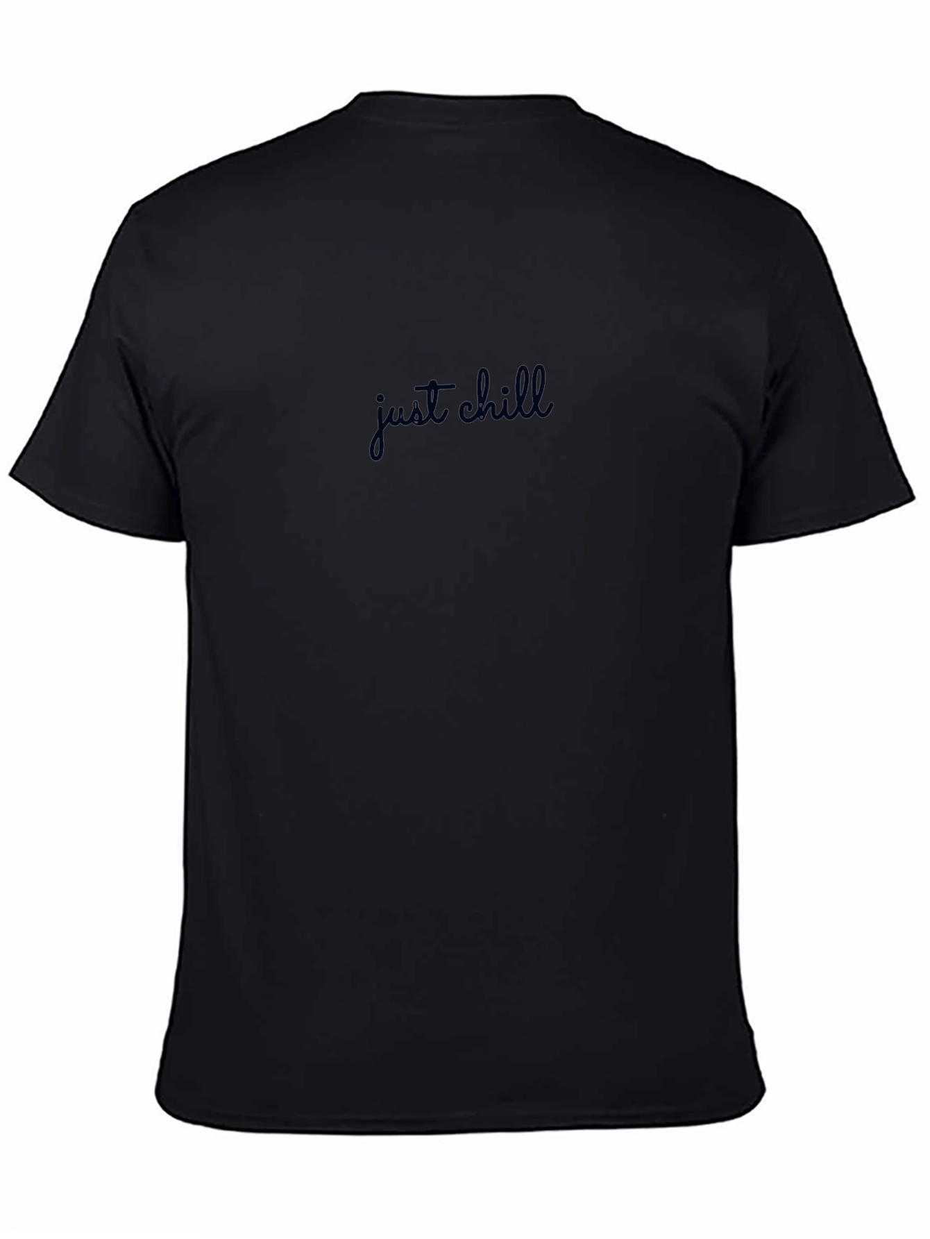 Just Chill Black T-Shirt - Relaxed Fit