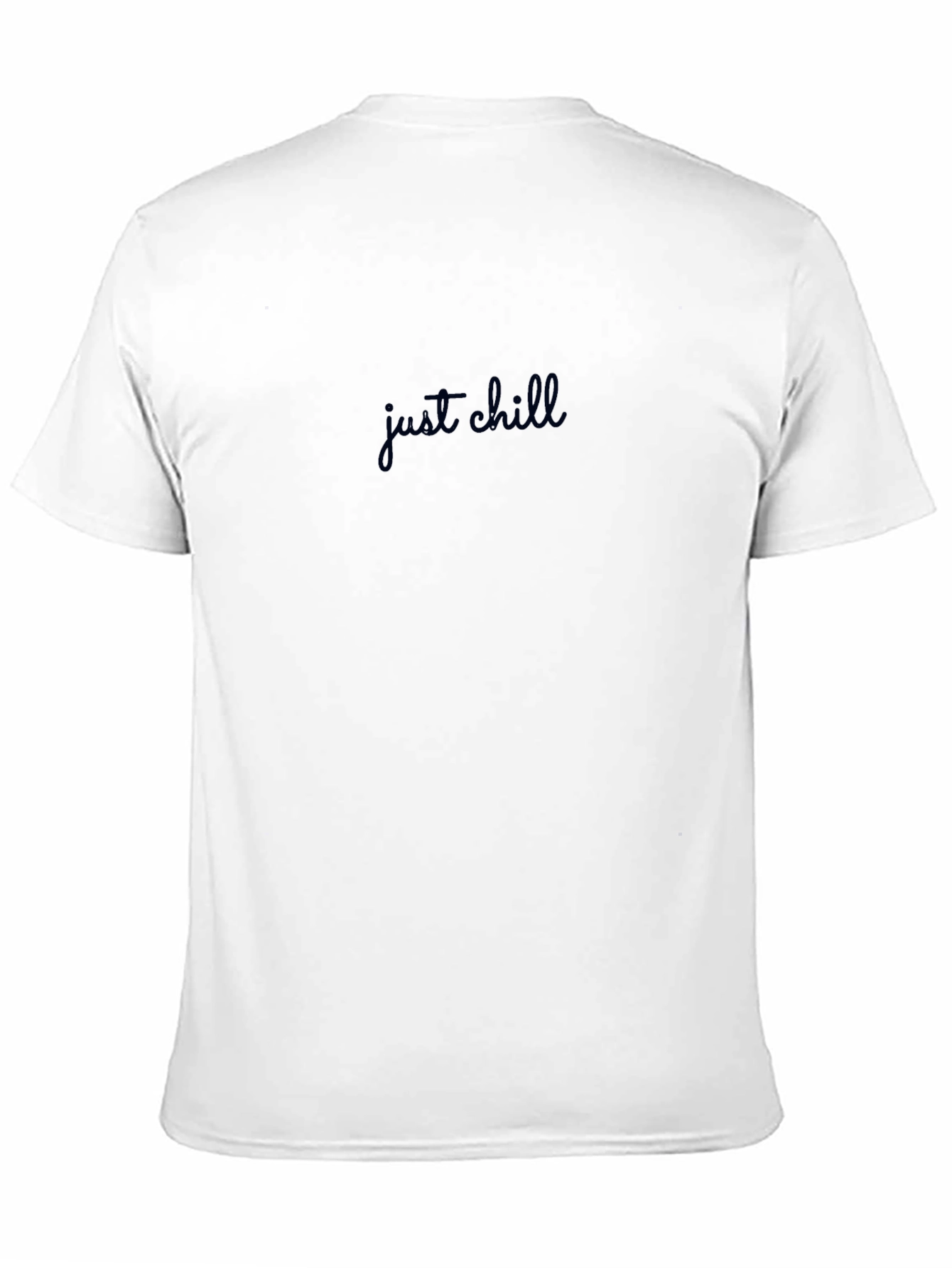 Just Chill Black T-Shirt - Relaxed Fit