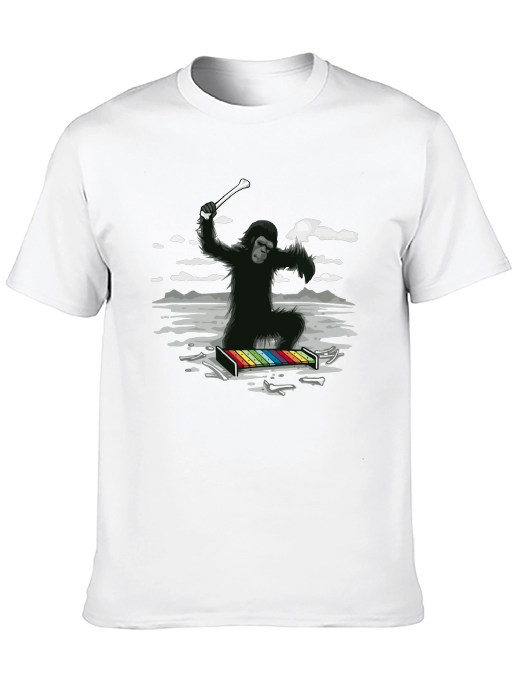 Gorilla Xylophone Player Graphic Tee