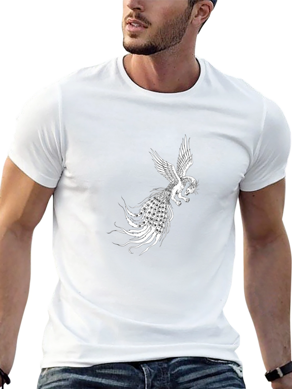 Phoenix Graphic Black T-Shirt